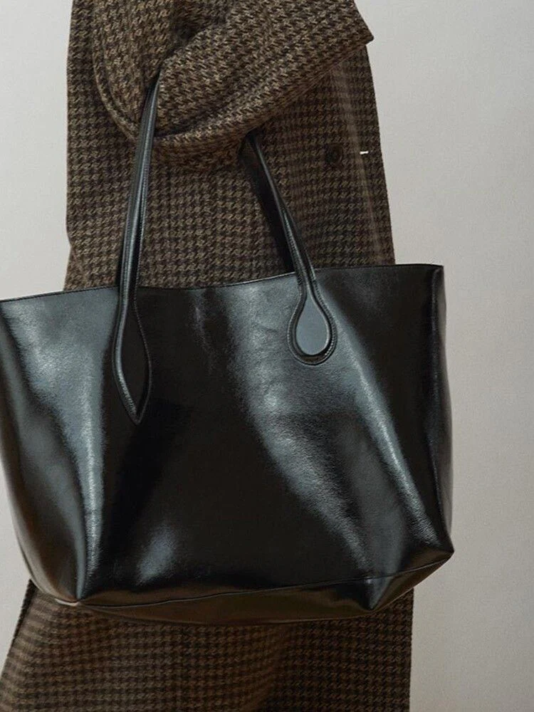 Oversized Top Grain Leather Tote - Image 2