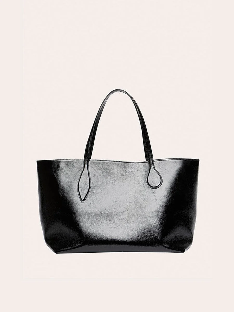 Oversized Top Grain Leather Tote - Image 3