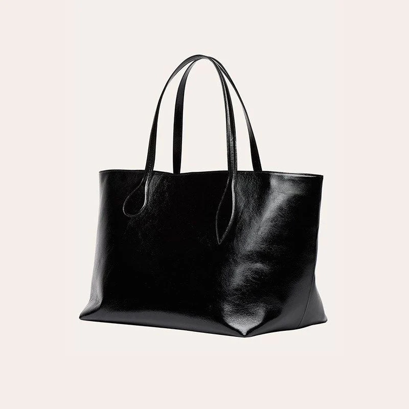Oversized Top Grain Leather Tote - Image 6