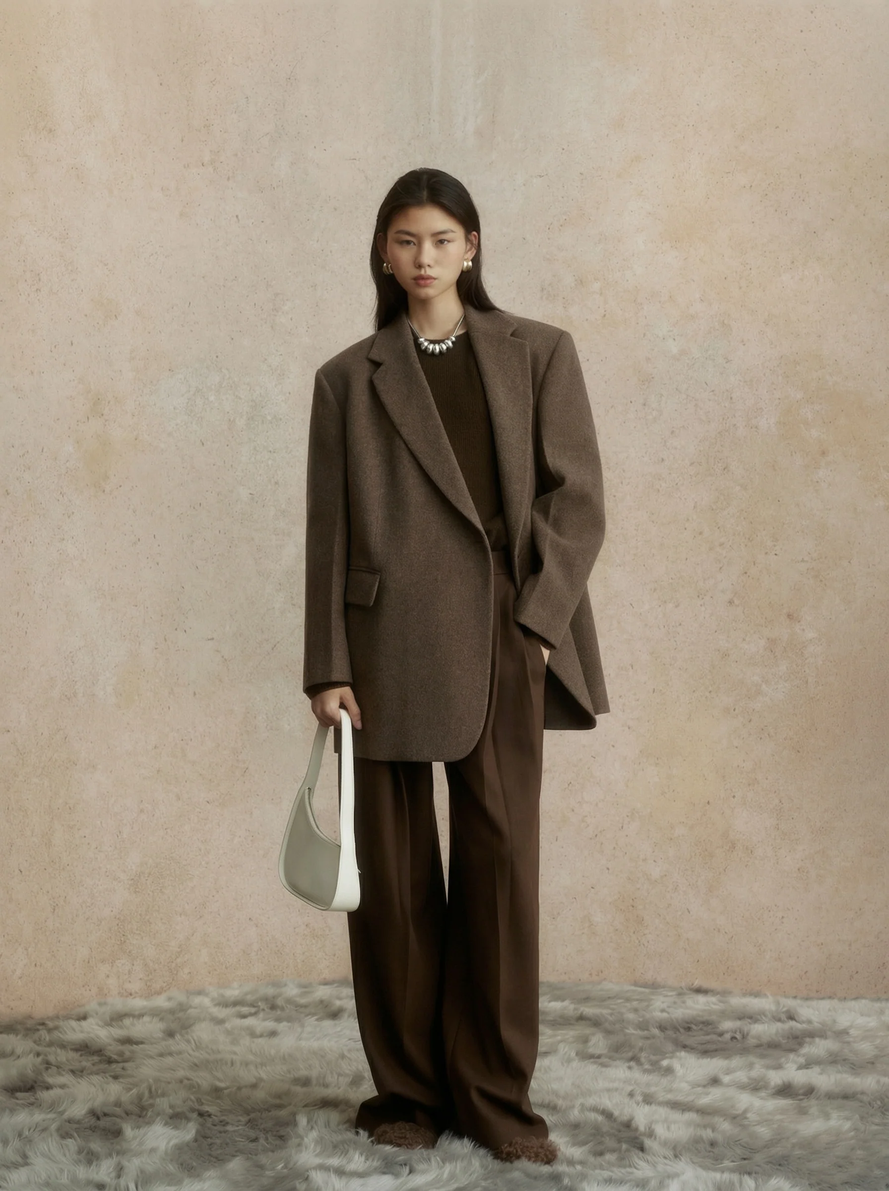 Oversized Tweed Blazer