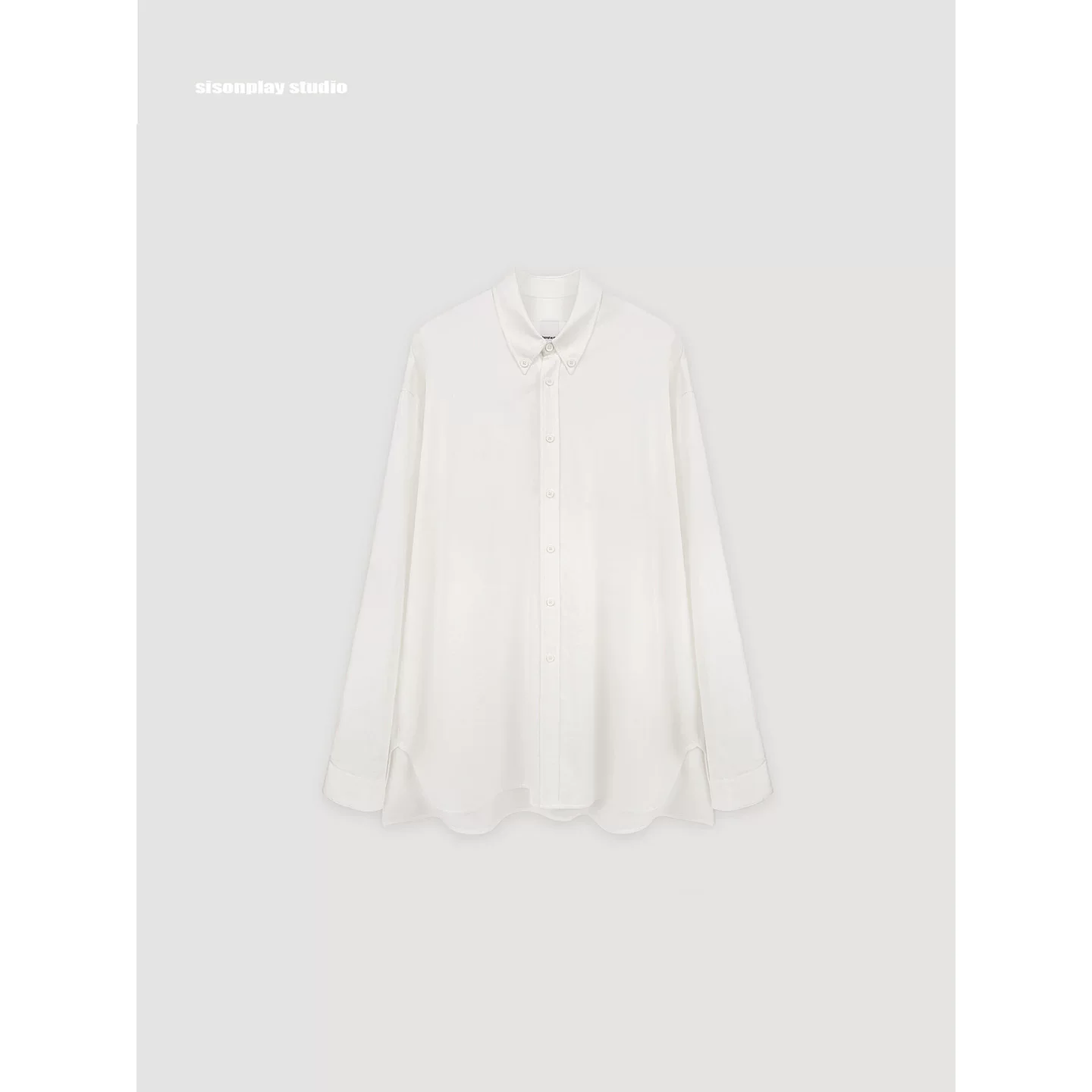 Oversized White Button-Up Shirt - Image 5