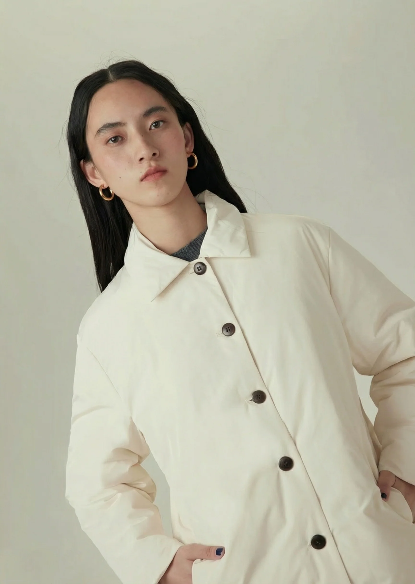 Padded Button Coat