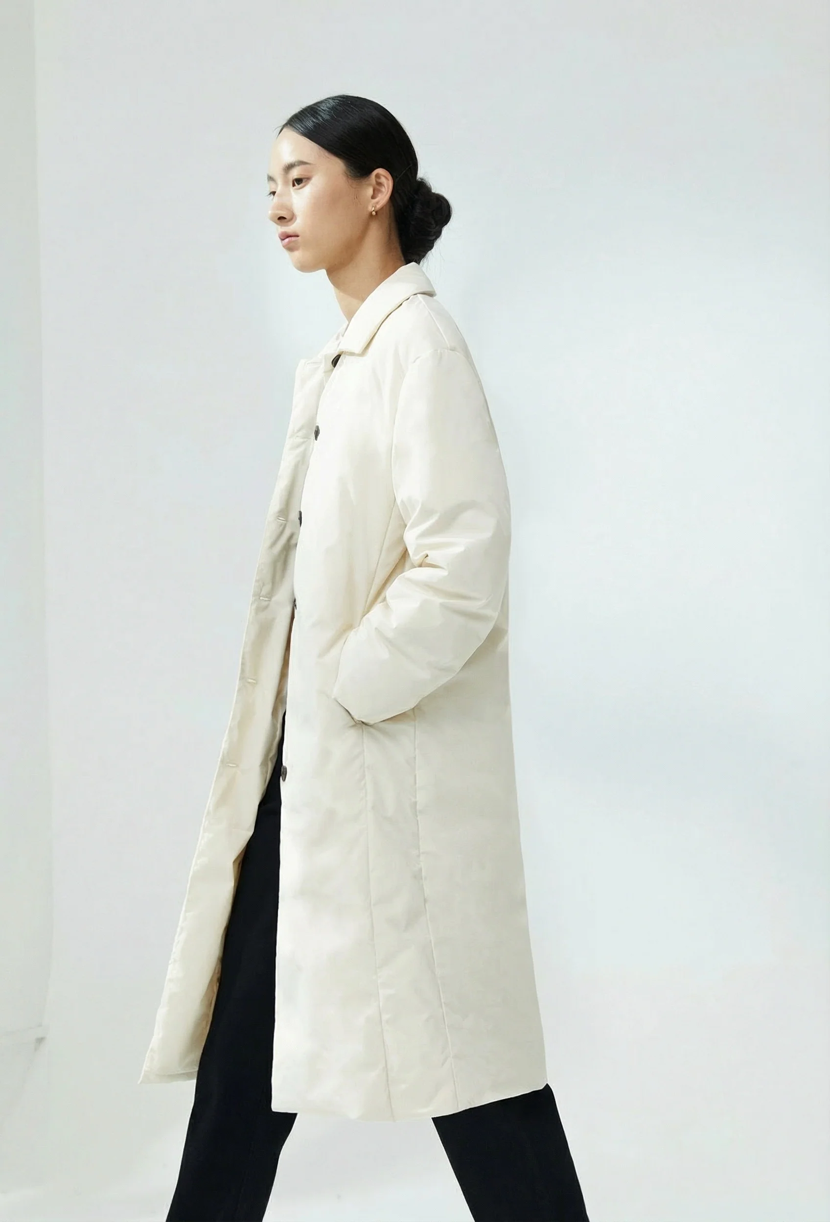 Padded Button Coat - Image 3