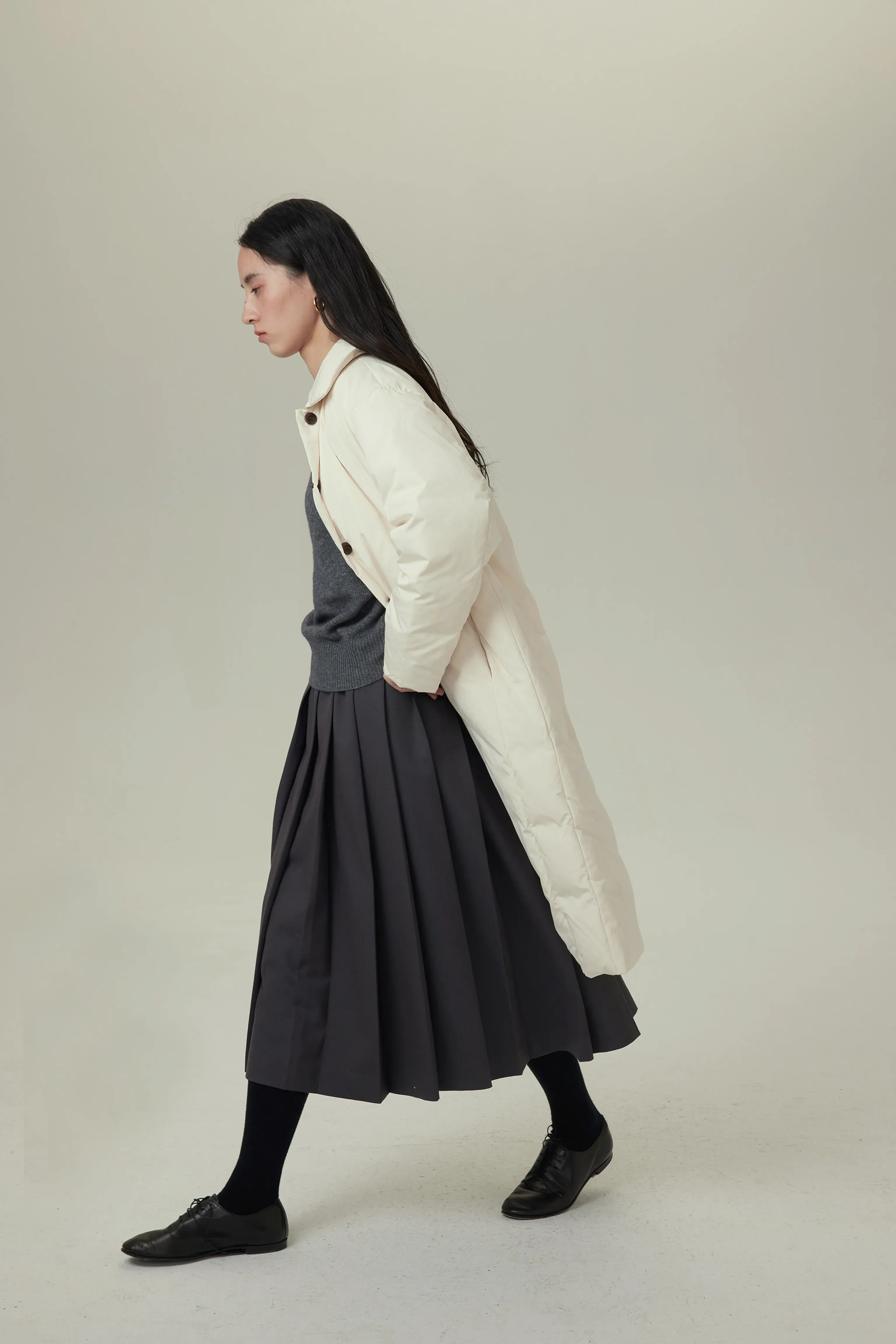 Padded Button Coat - Image 4