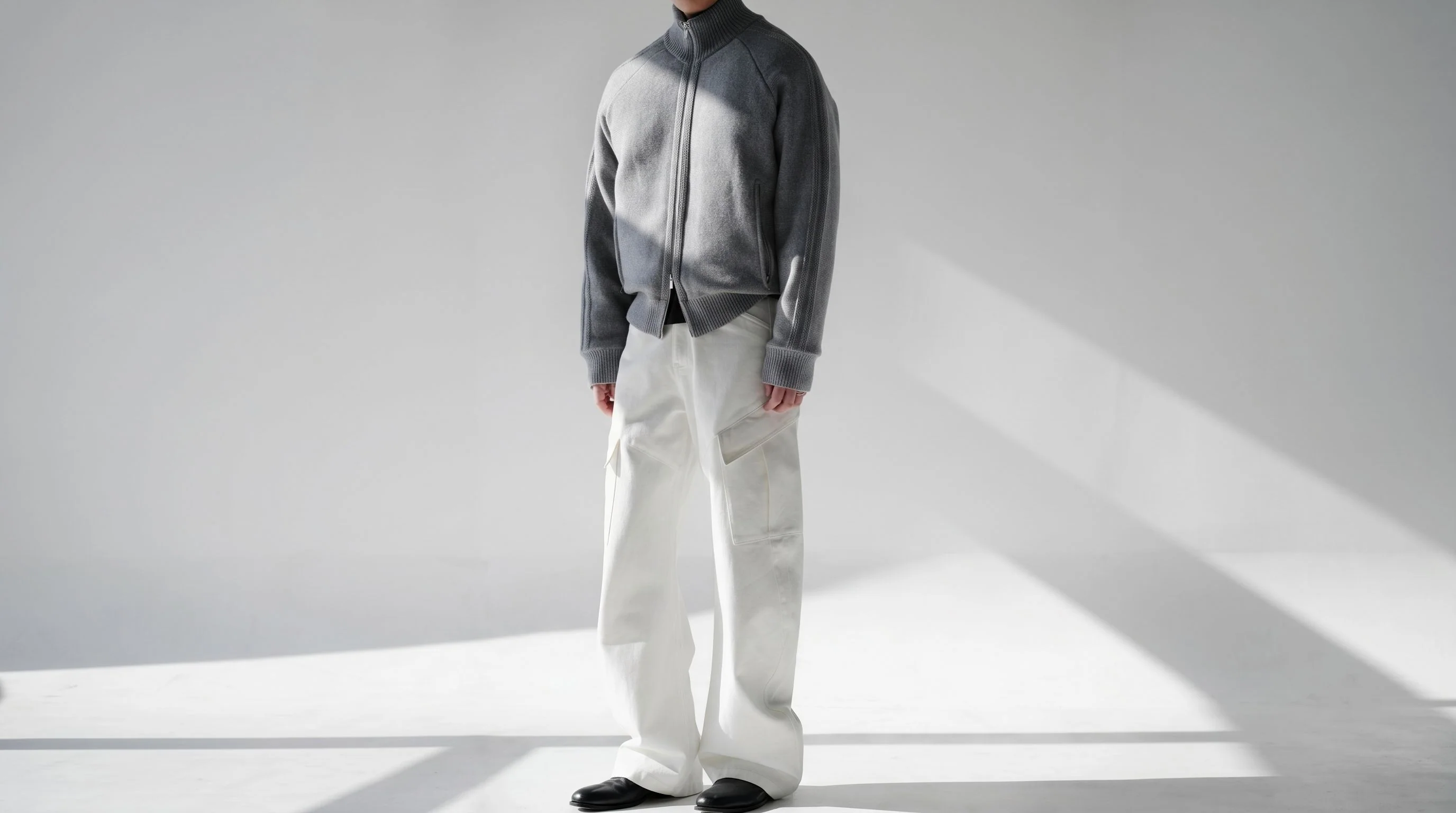 Padded Knit Zip Jacket