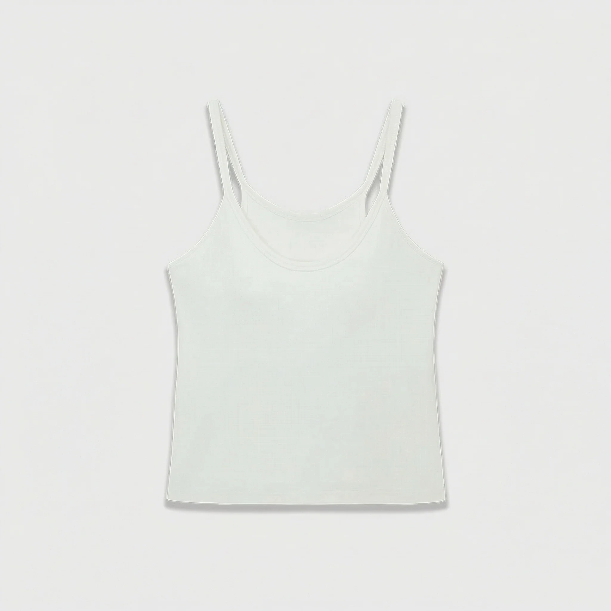 Padded U-Neck Ribbed Camisole - Image 6