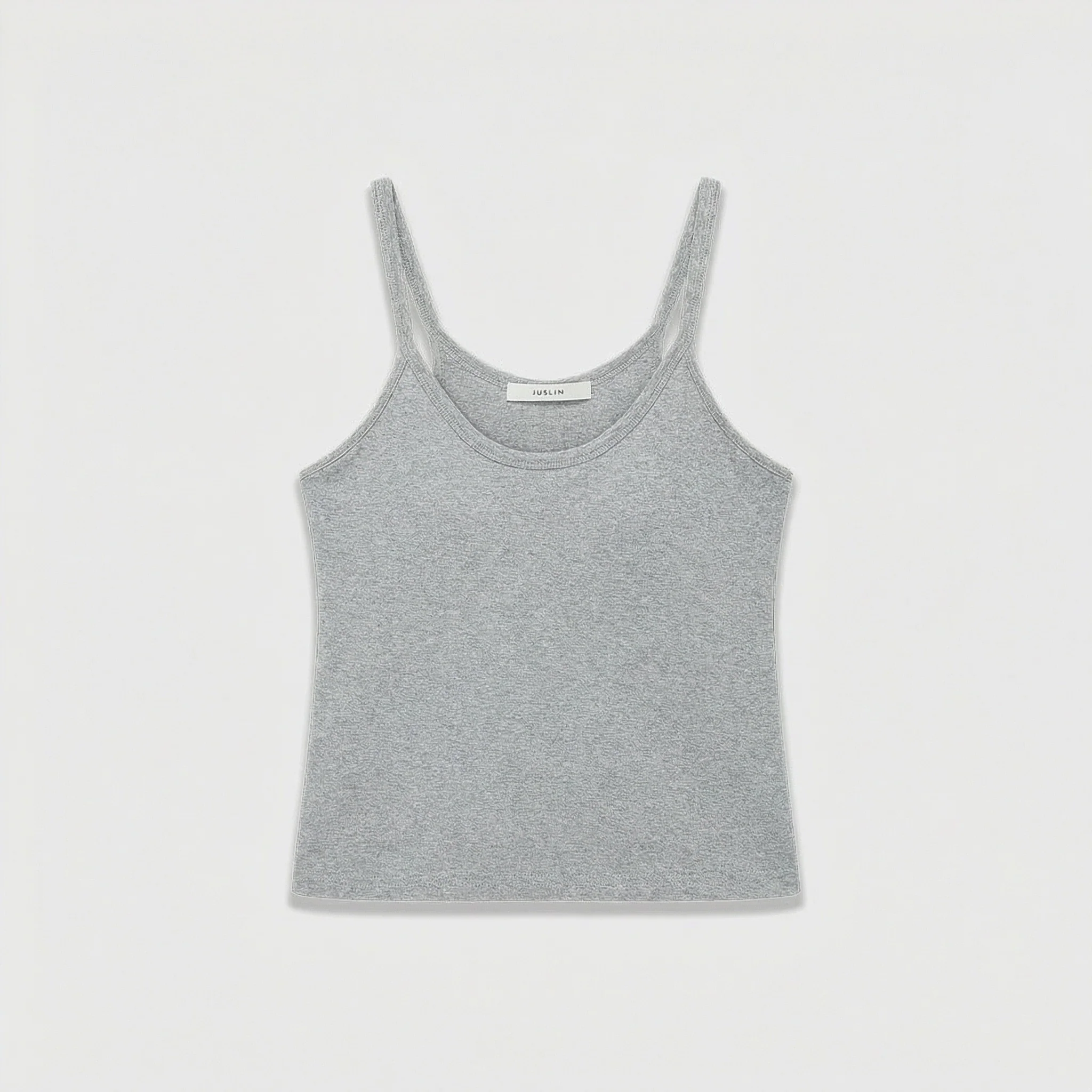 Padded U-Neck Ribbed Camisole - Image 8