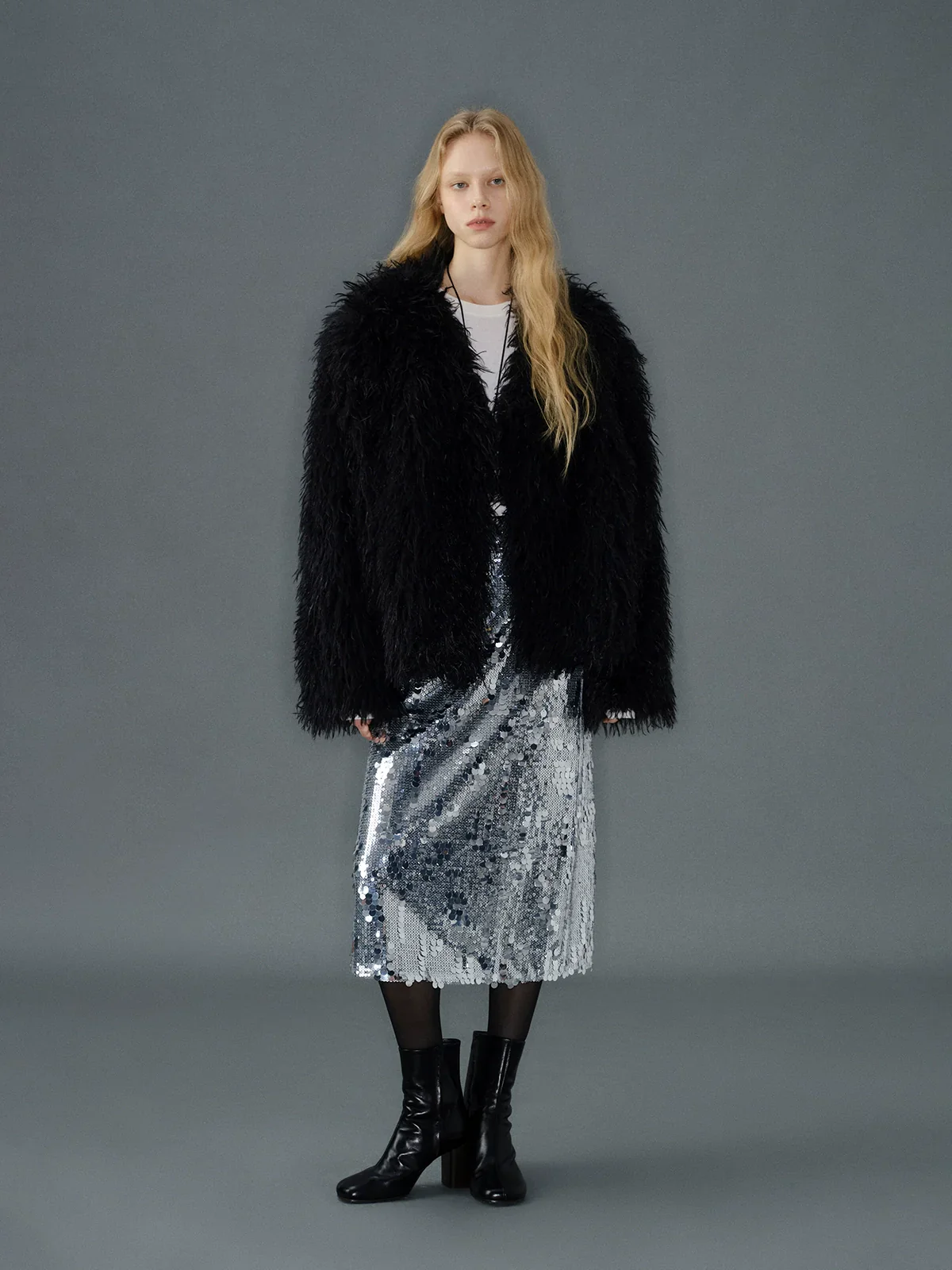Paillette Midi Skirt