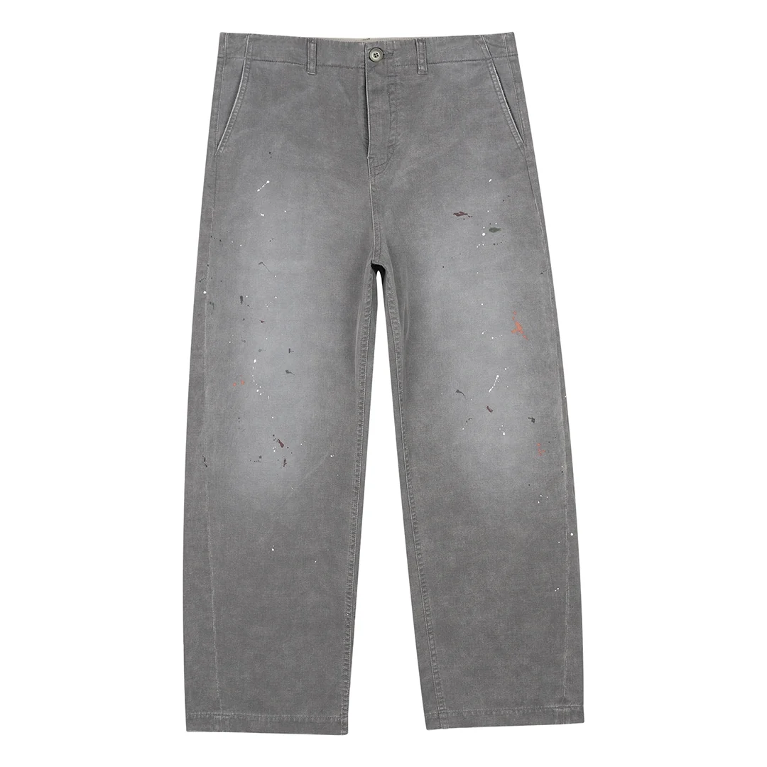 Paint-Splatter Wide-Leg Jeans - Image 6