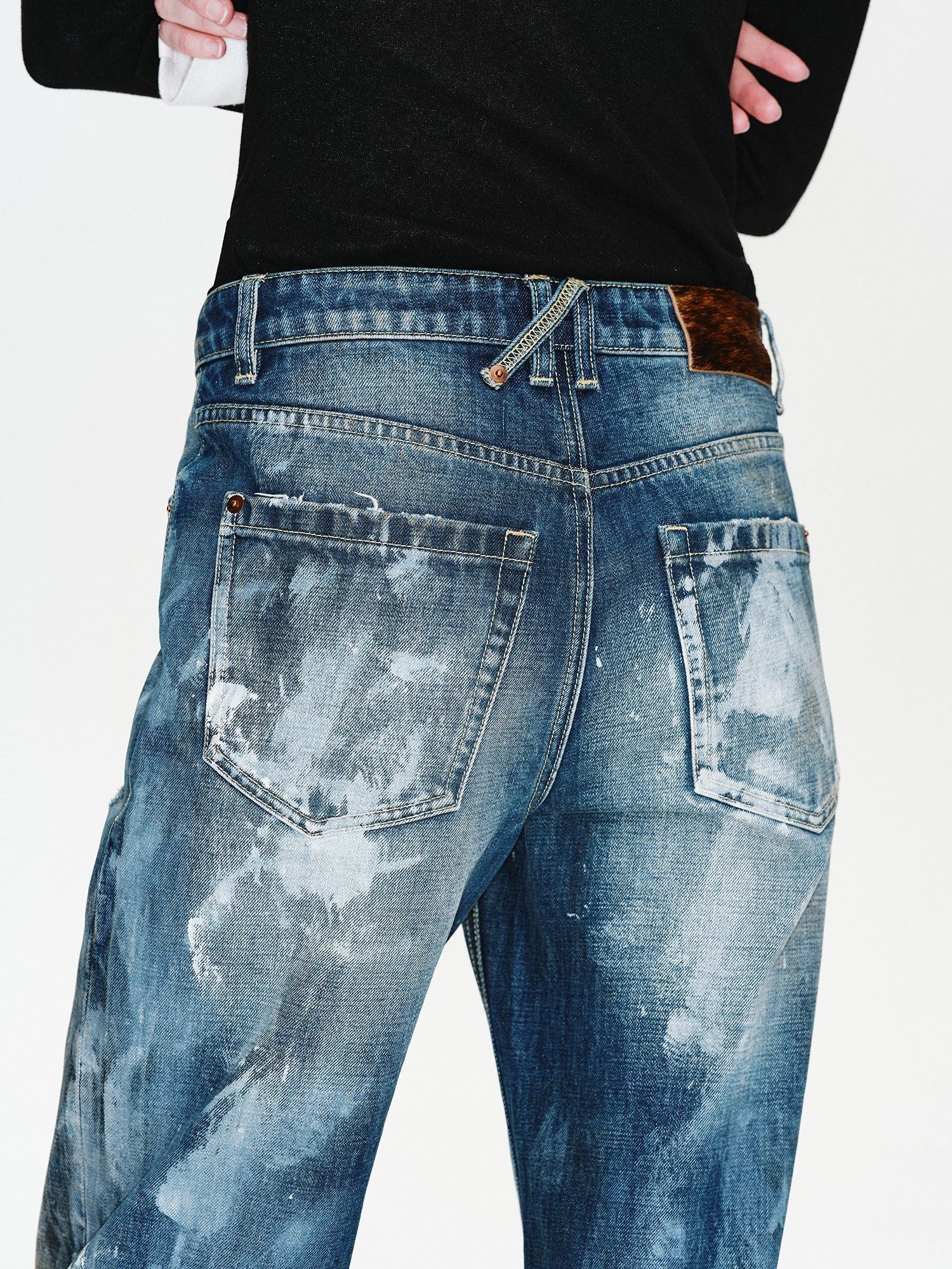 Paint-Wash Straight Jeans - Image 5