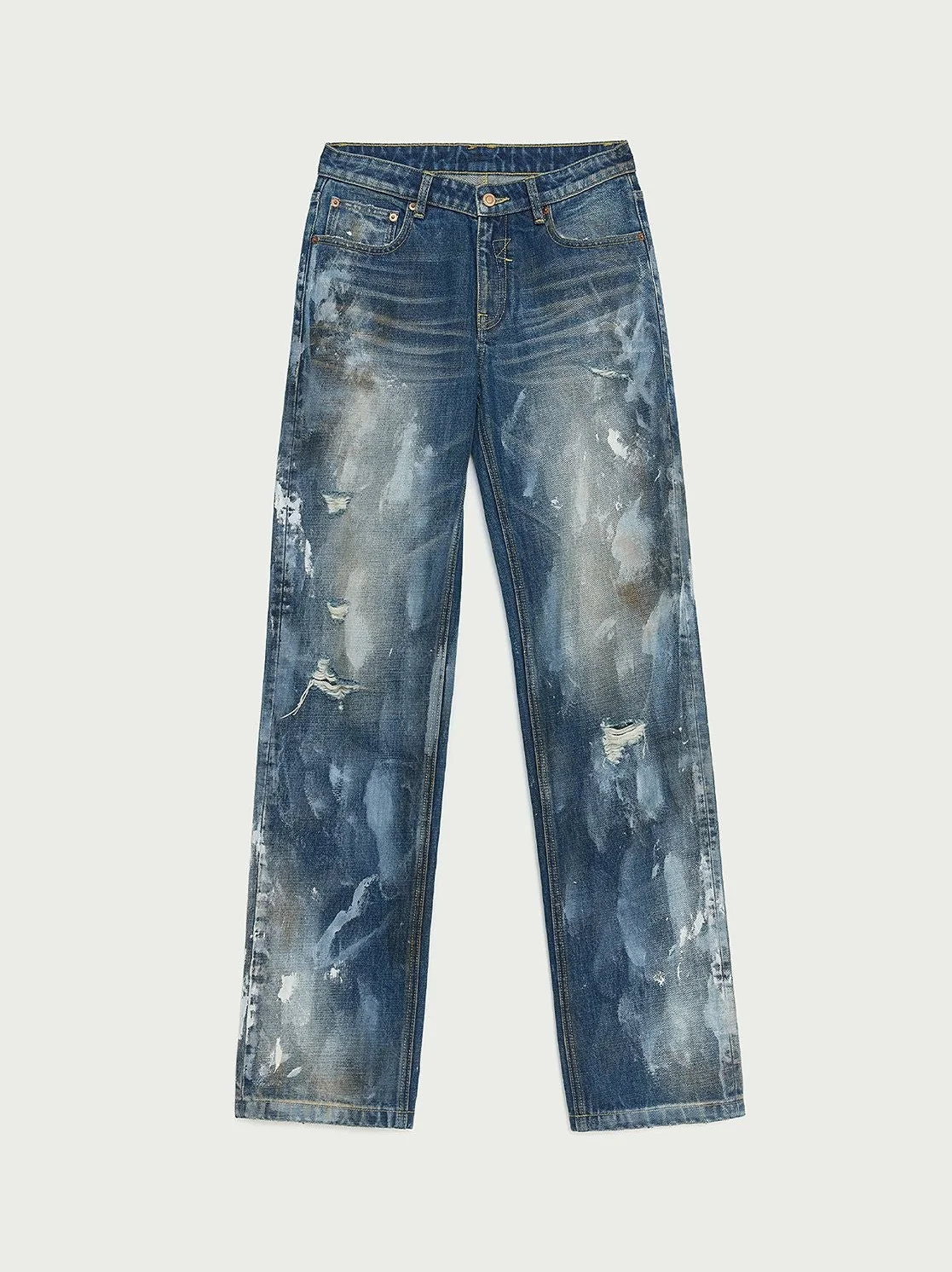 Paint-Wash Straight Jeans - Image 6