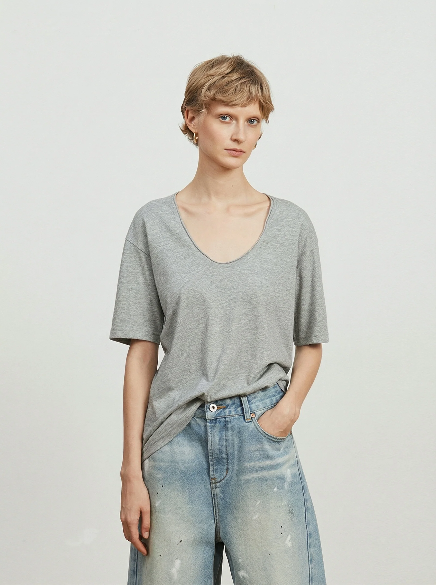 Painted Denim Bermudas - Image 5