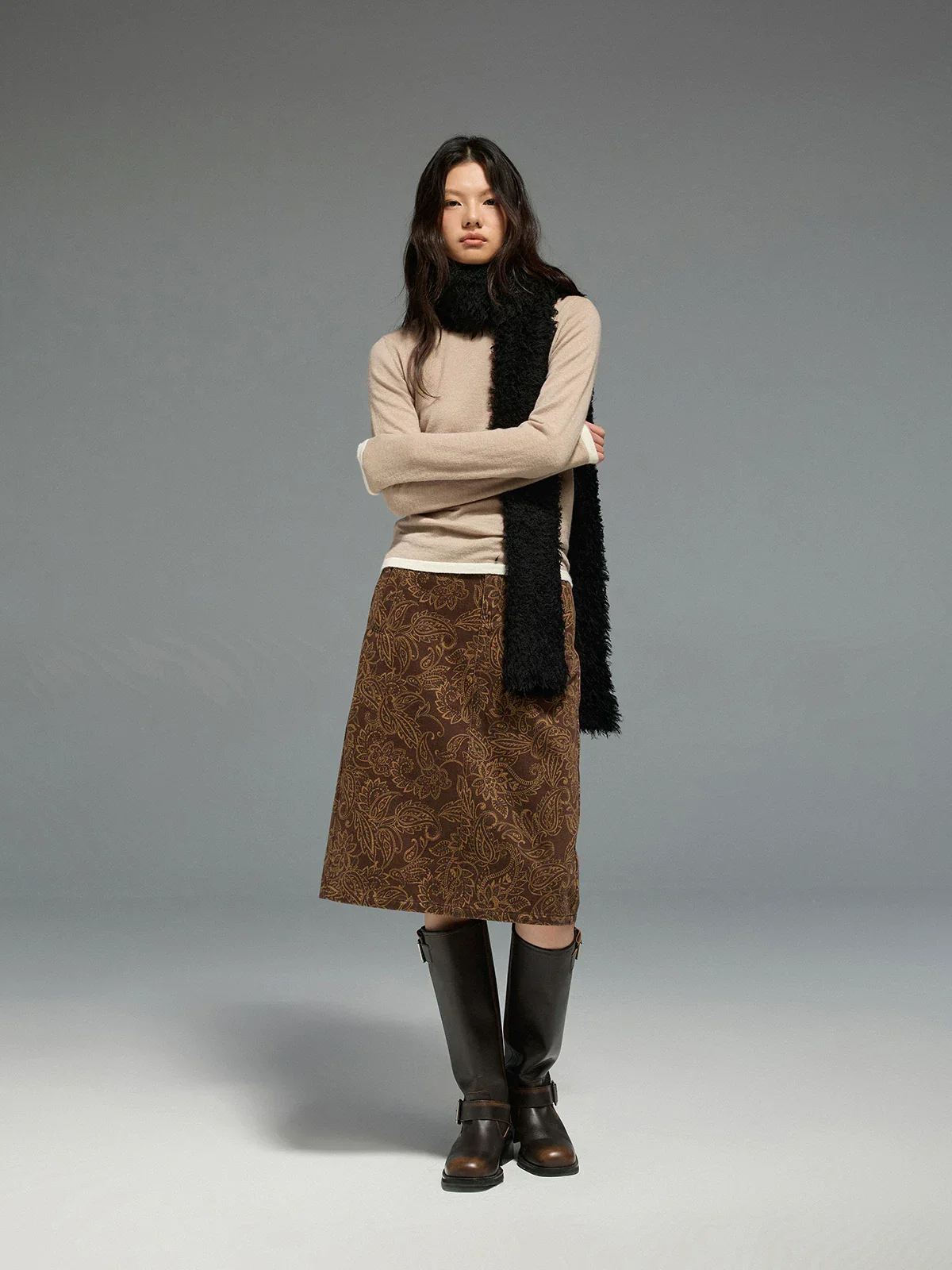 Paisley Midi Skirt - Image 3