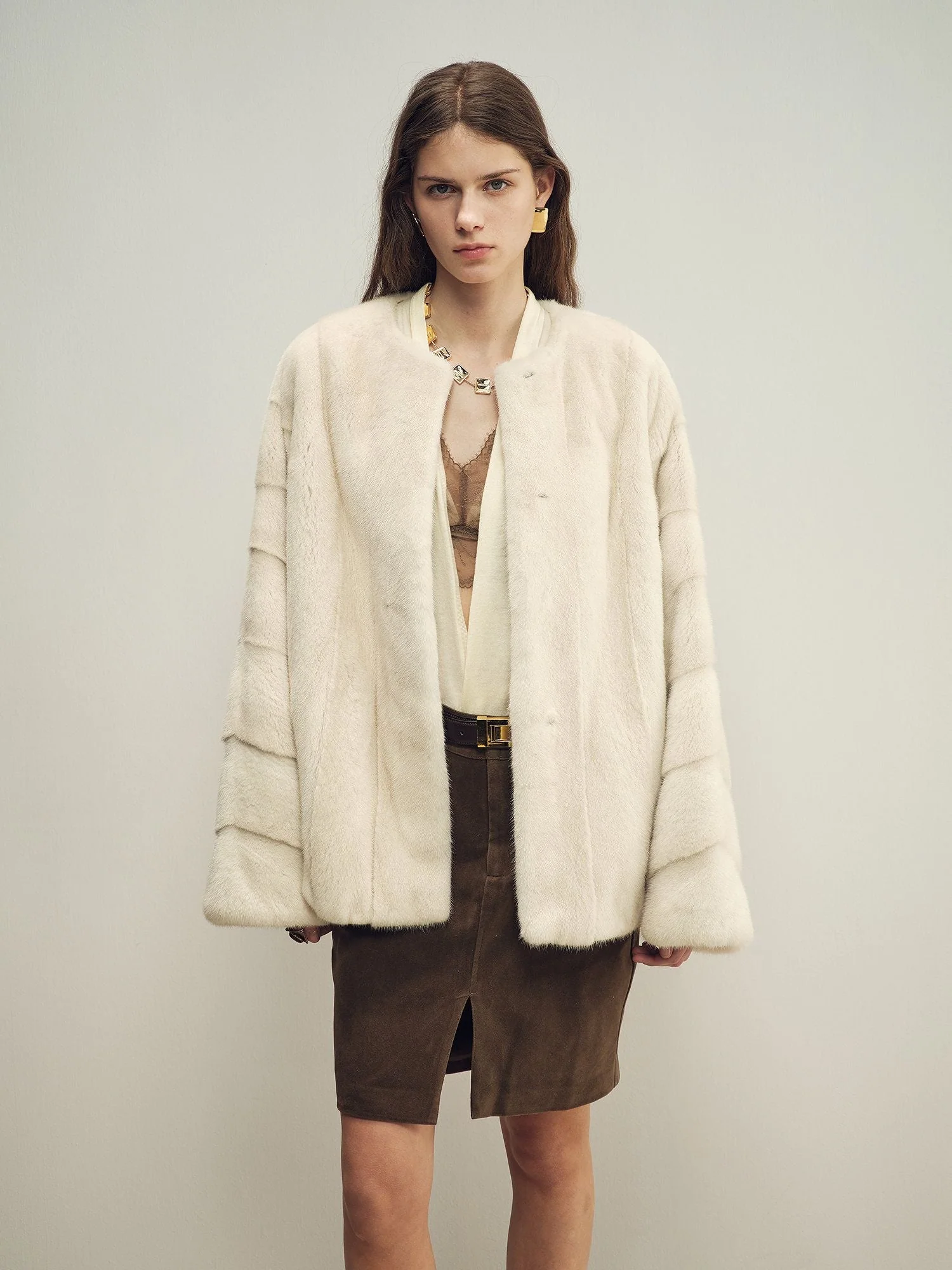 Panel Fur Jacket - Image 2