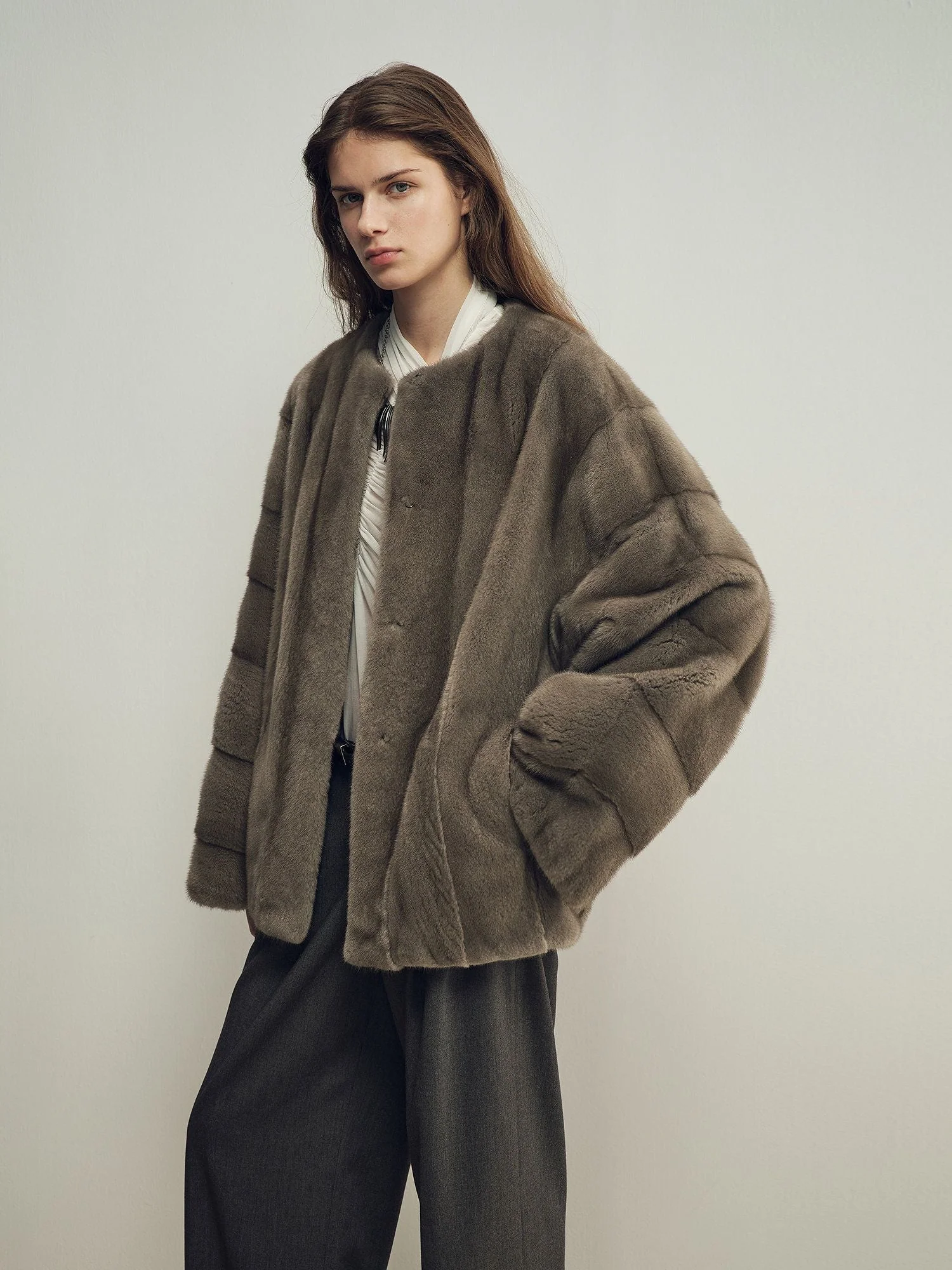 Panel Fur Jacket - Image 3