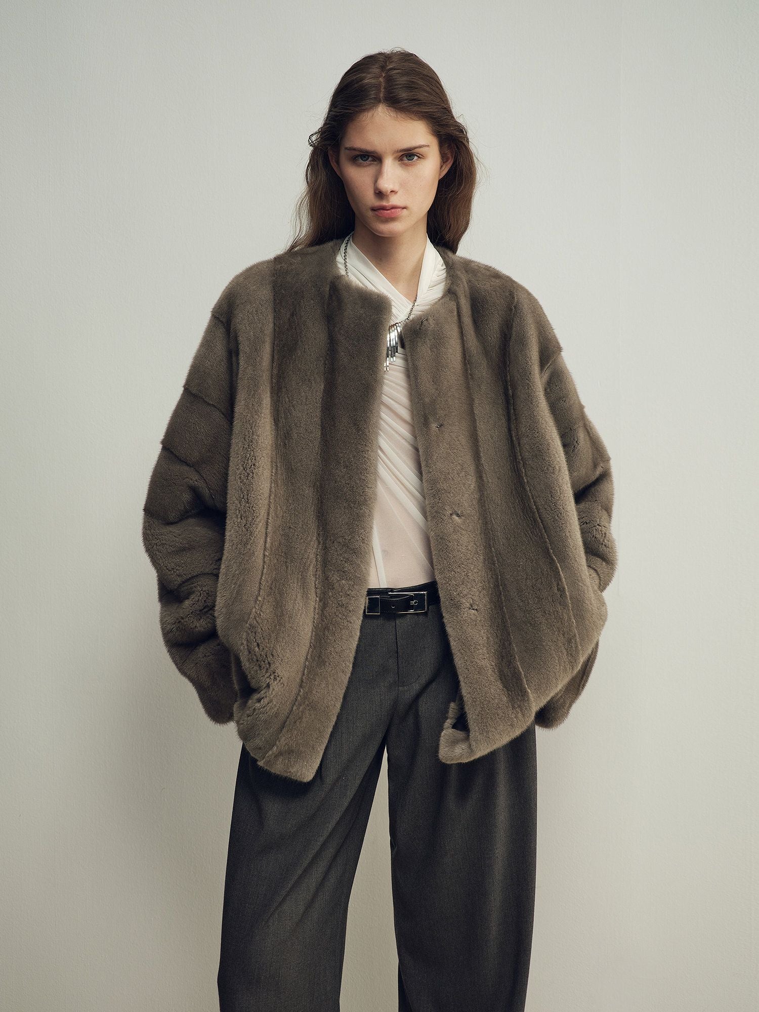 Panel Fur Jacket - Image 4