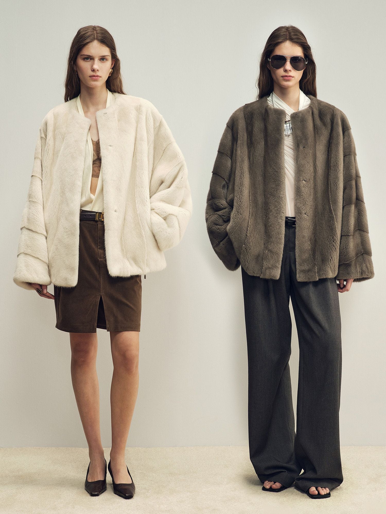 Panel Fur Jacket - Image 5