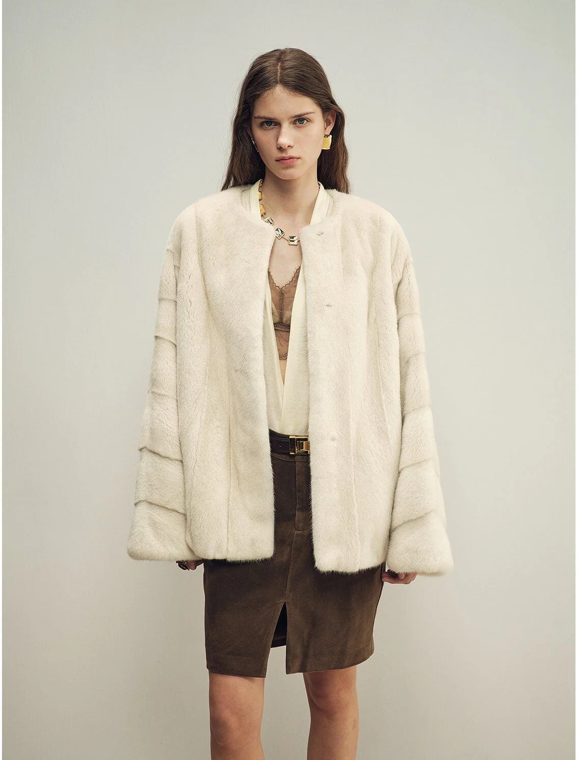 Panel Fur Jacket - Image 6