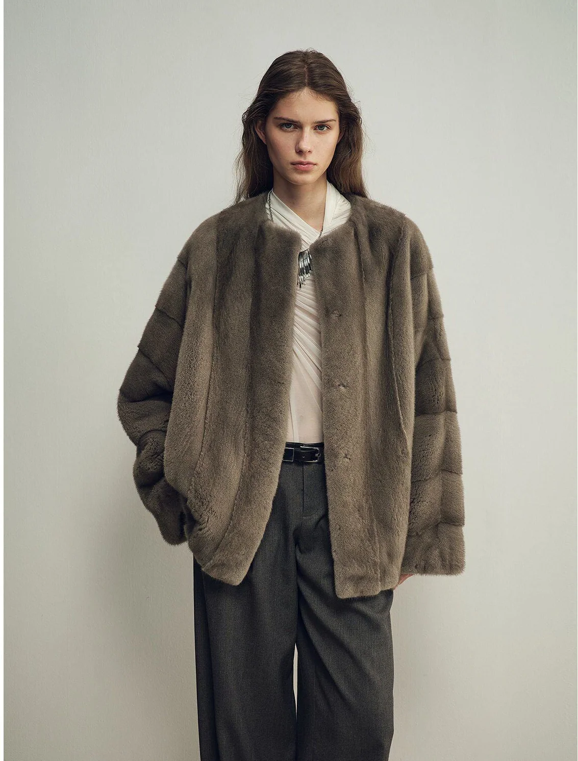 Panel Fur Jacket - Image 7