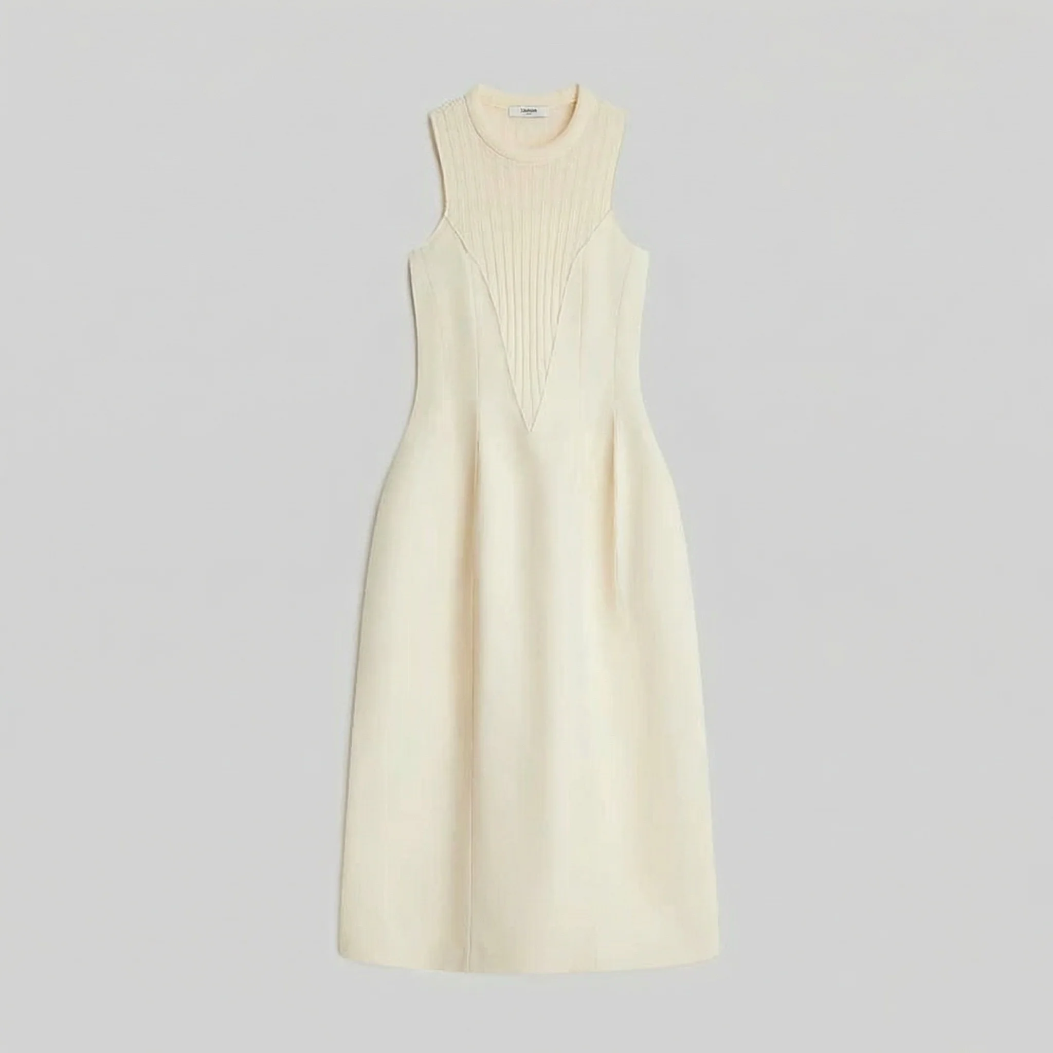 Paneled Sleeveless Midi Dress - Image 2
