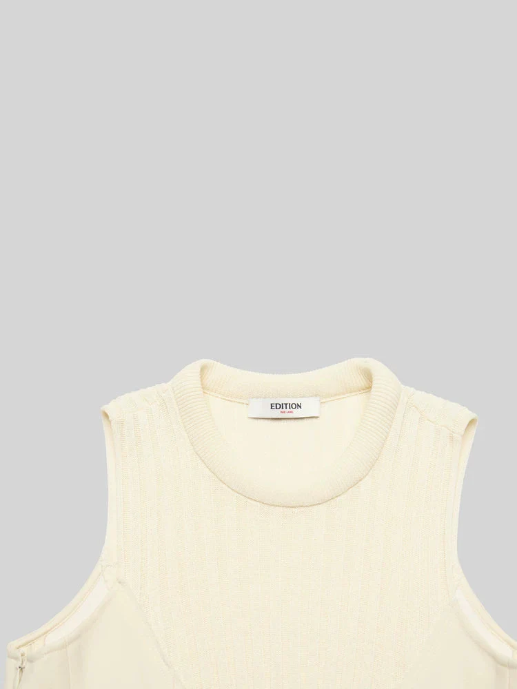 Paneled Sleeveless Midi Dress - Image 3