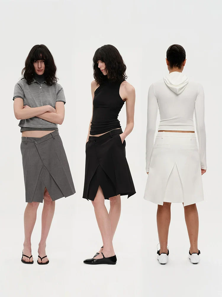 Panelled A-Line Midi Skirt - Image 2