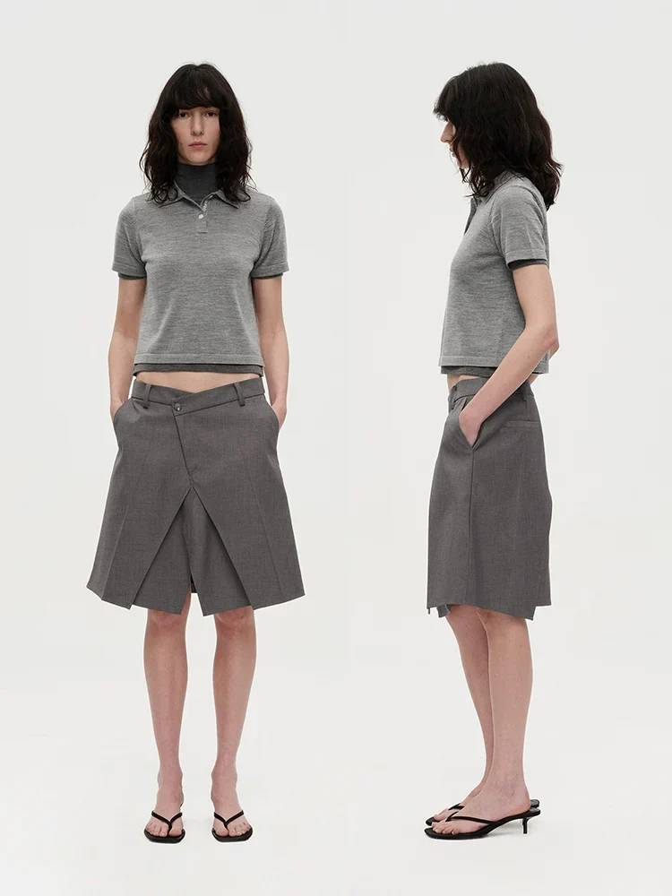 Panelled A-Line Midi Skirt - Image 3