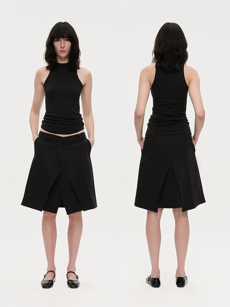 Panelled A-Line Midi Skirt - Image 4