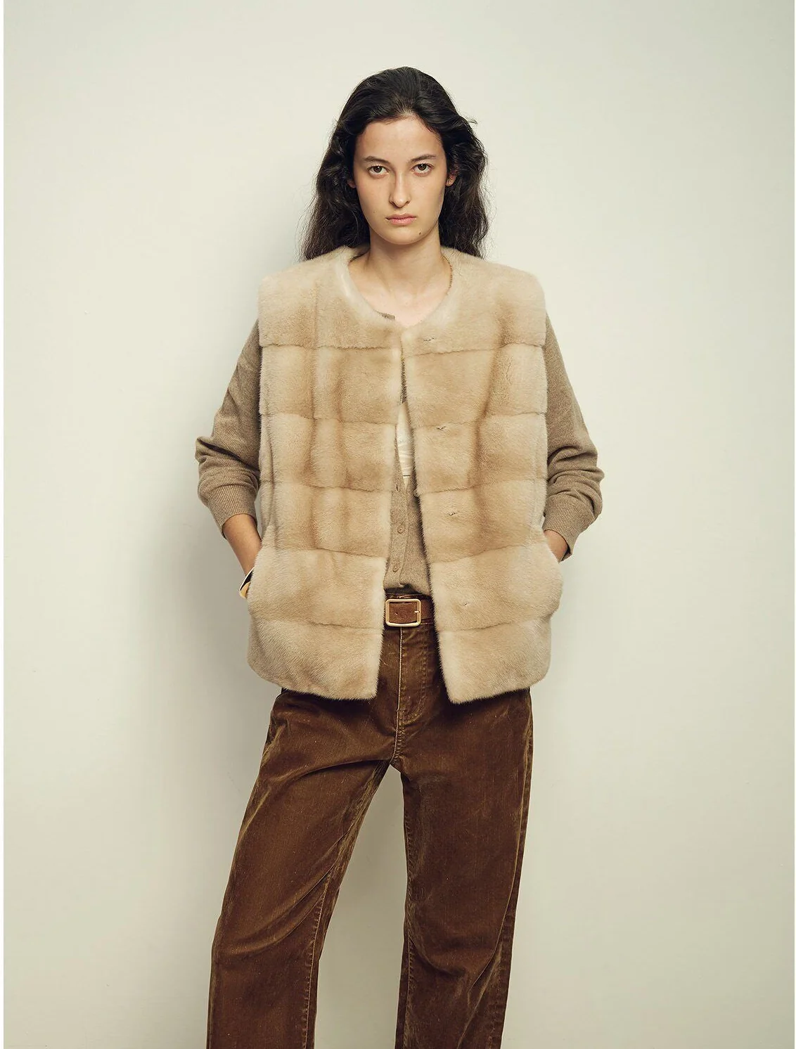 Panelled Fur Vest - Image 10