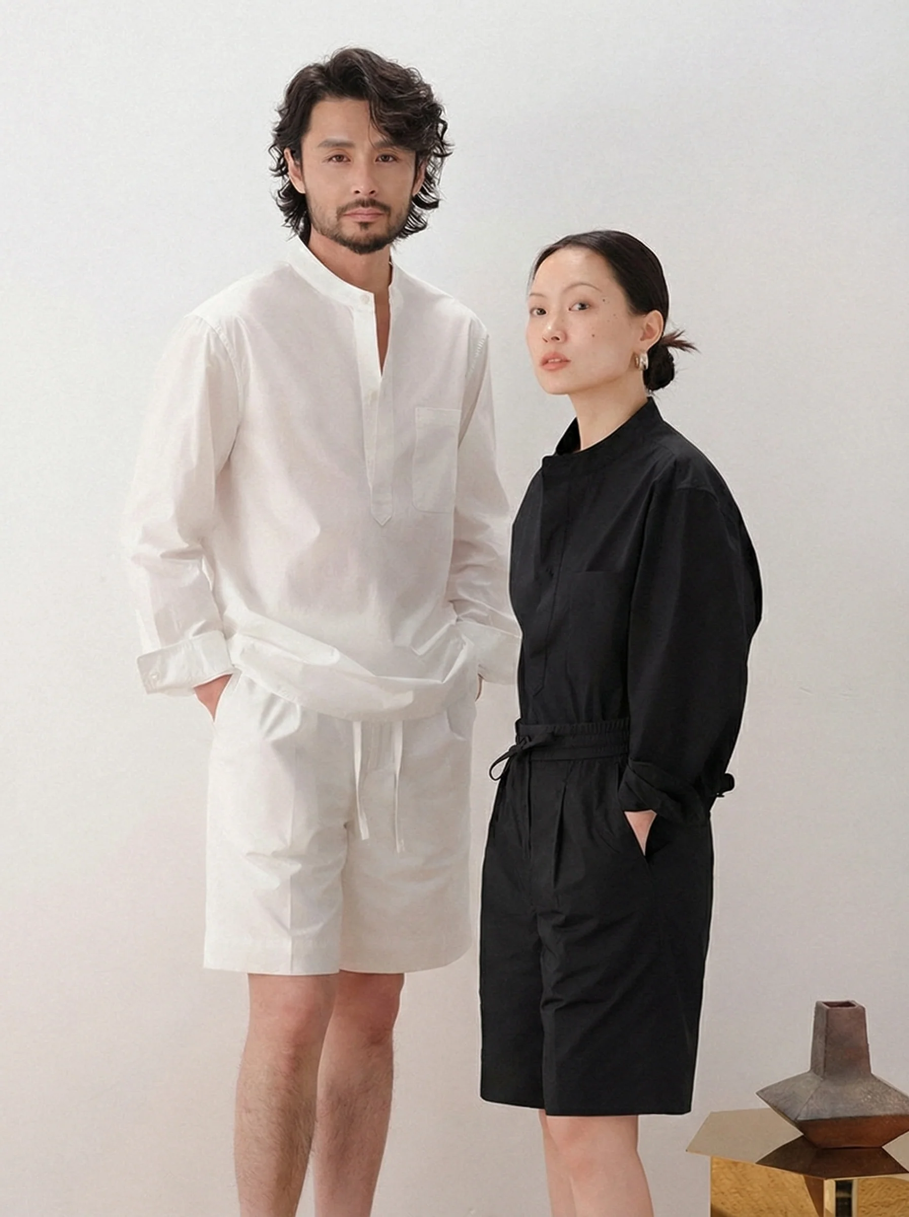 Paper-Touch Cotton Popover Shirt - Image 2