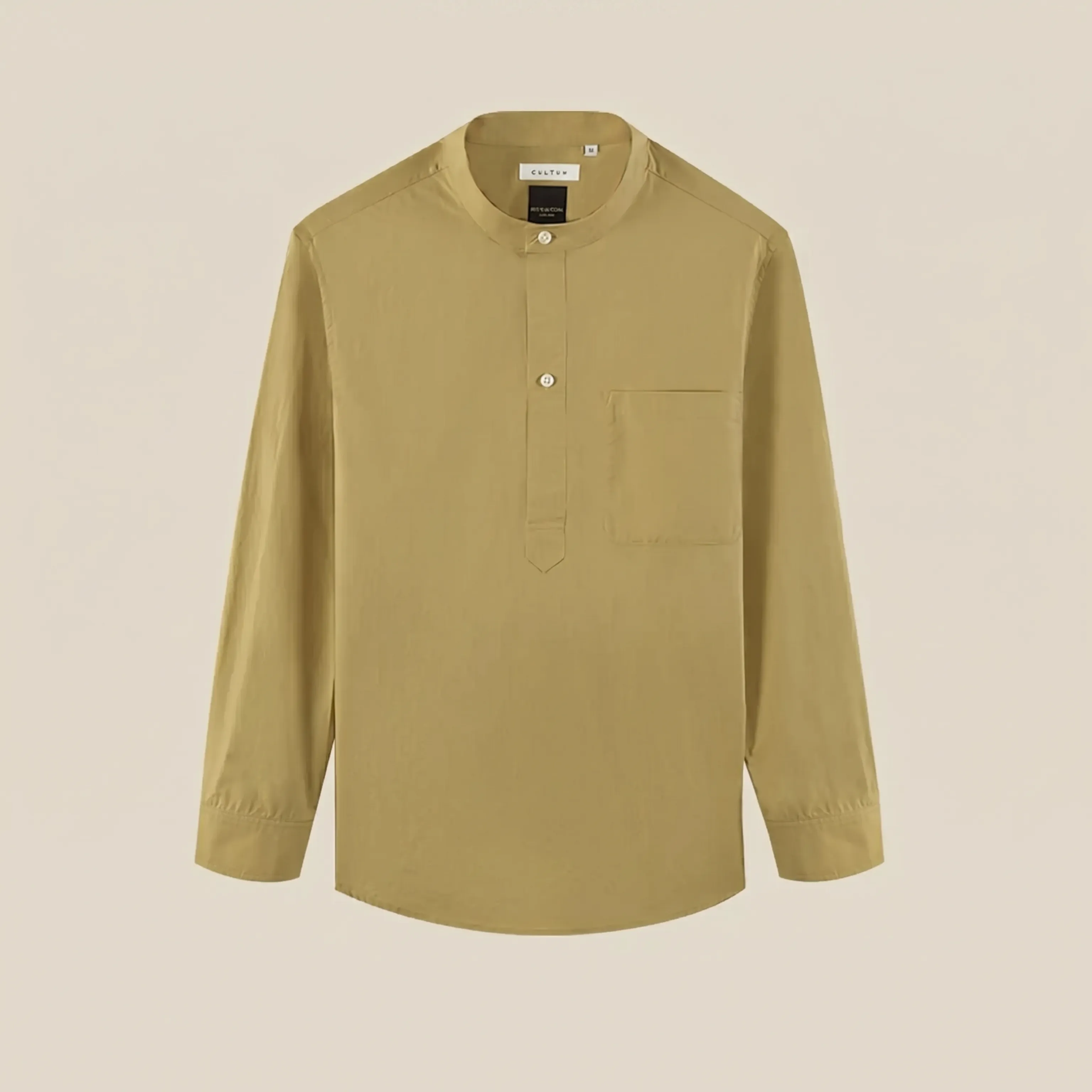 Paper-Touch Cotton Popover Shirt - Image 6