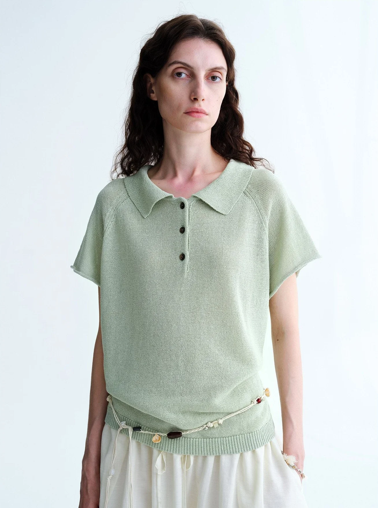 Paper-Yarn Polo Knit - Image 7