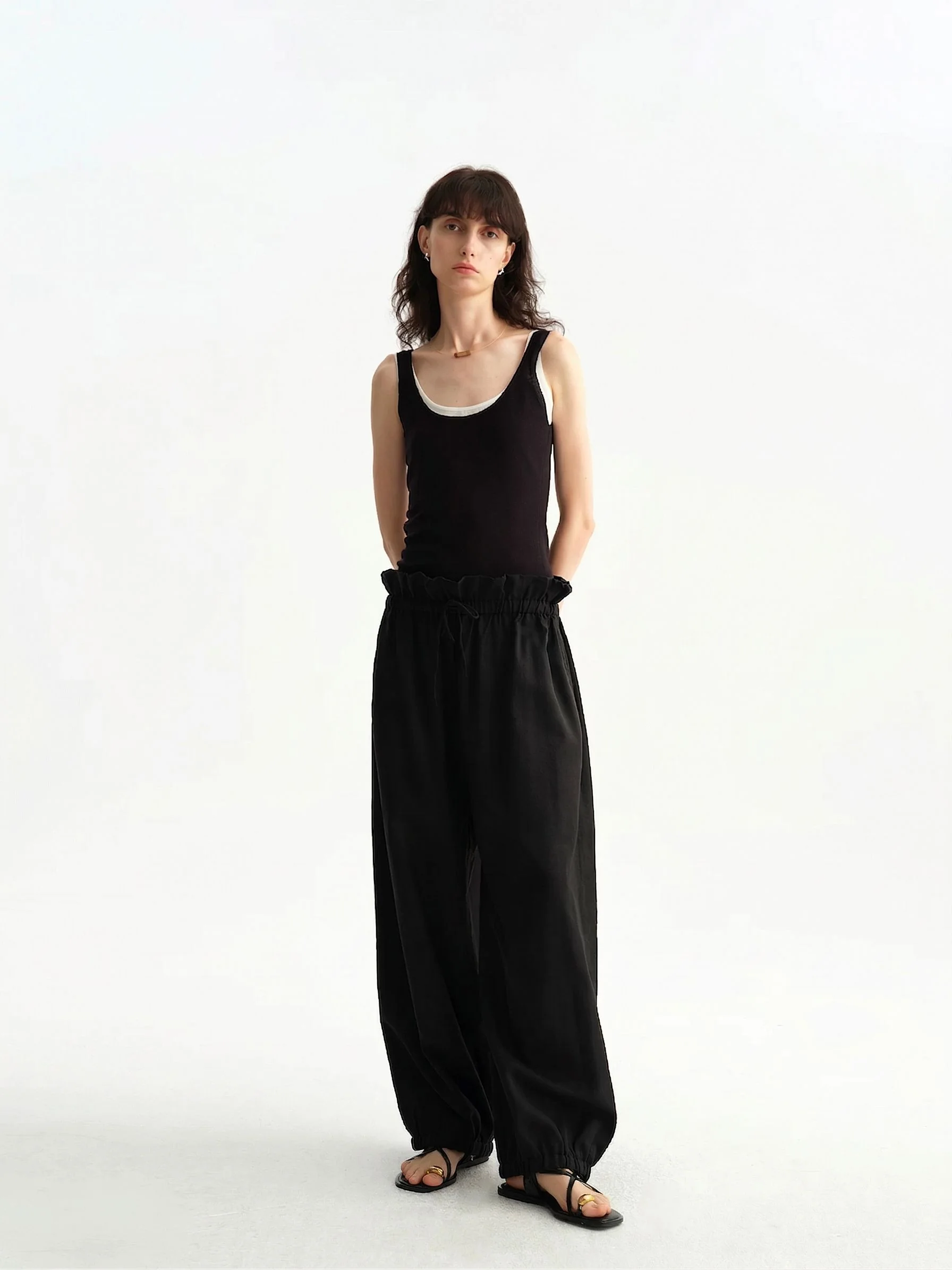 Paperbag Harem Pants - Image 6