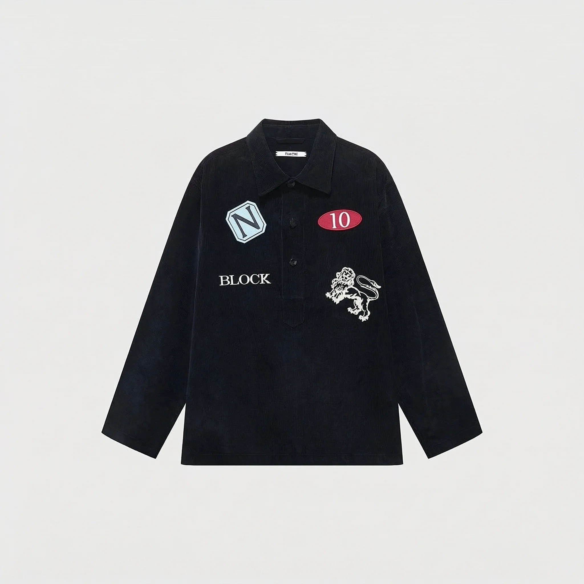 Patch Corduroy Pullover Shirt - Image 7