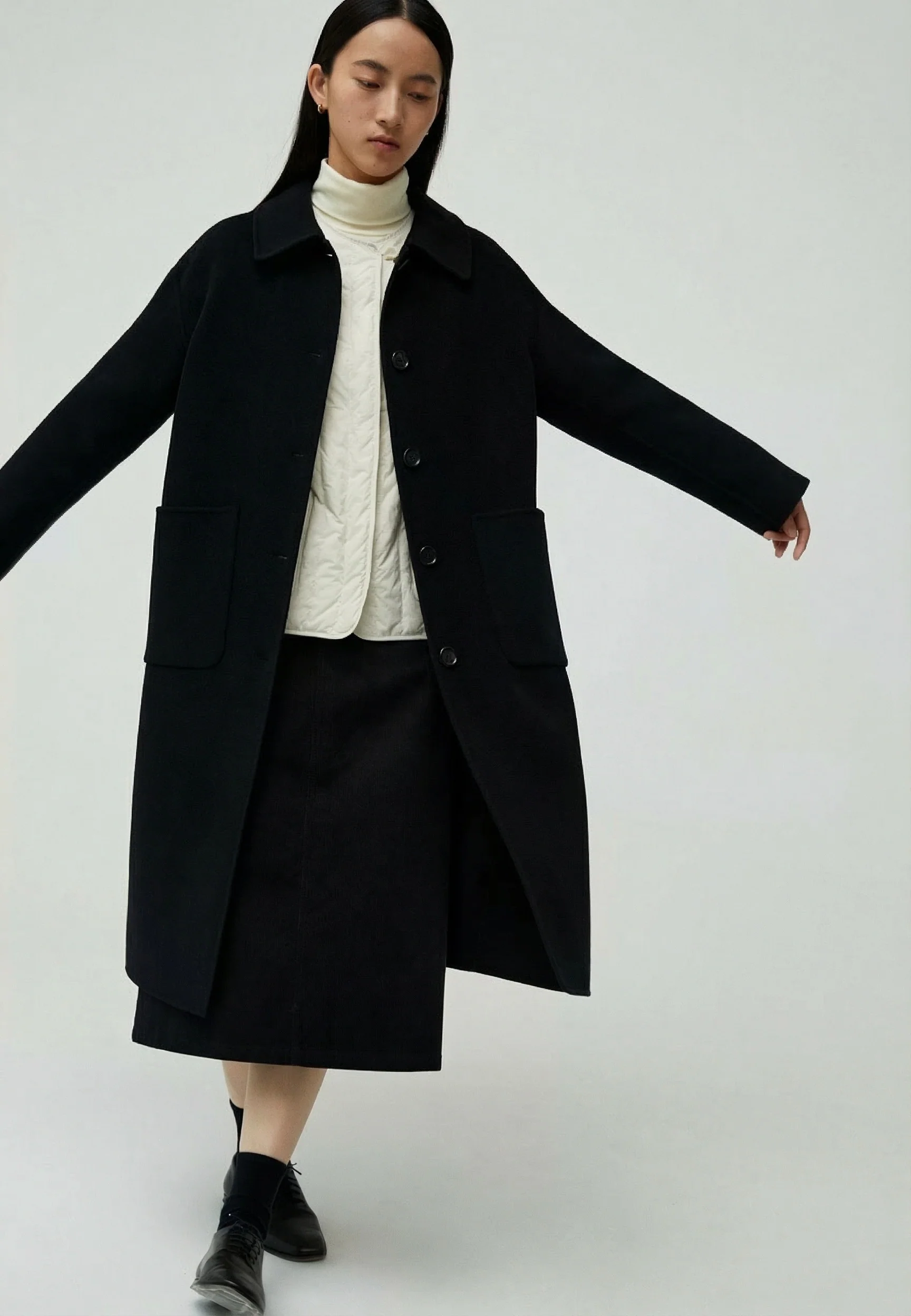 Patch Pocket Overcoat