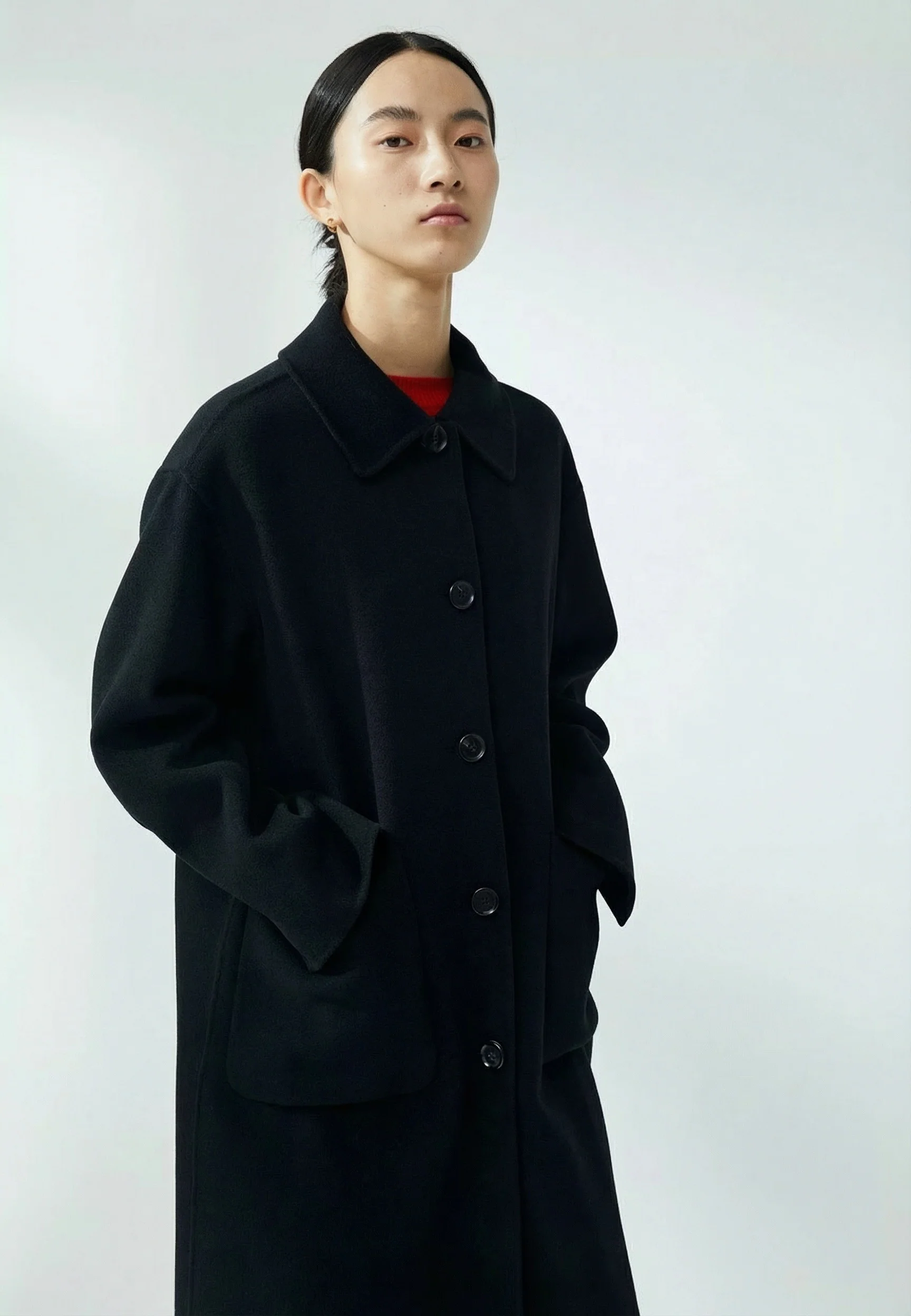Patch Pocket Overcoat - Image 6