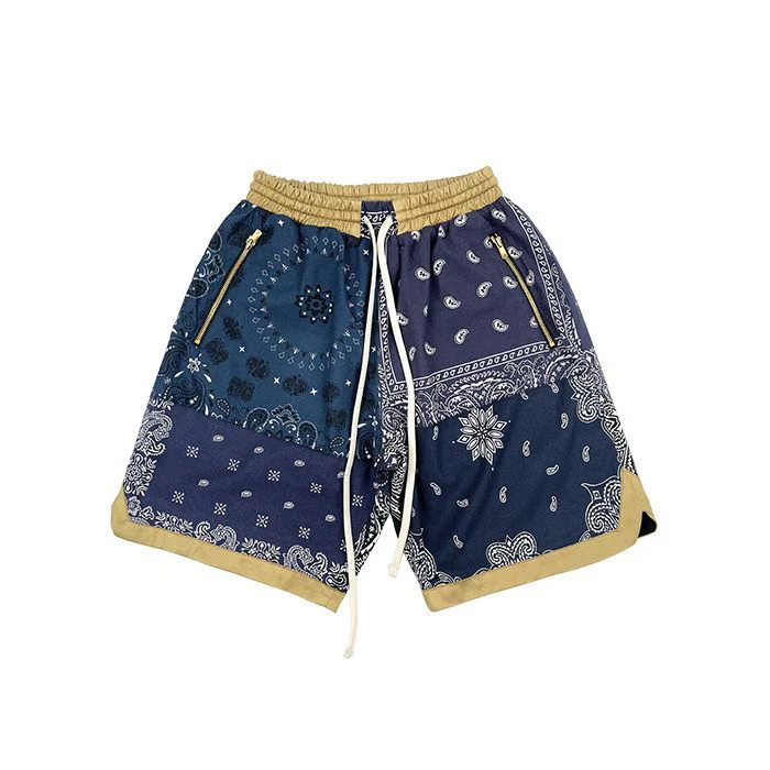 Patchwork Bandana Shorts - Image 5