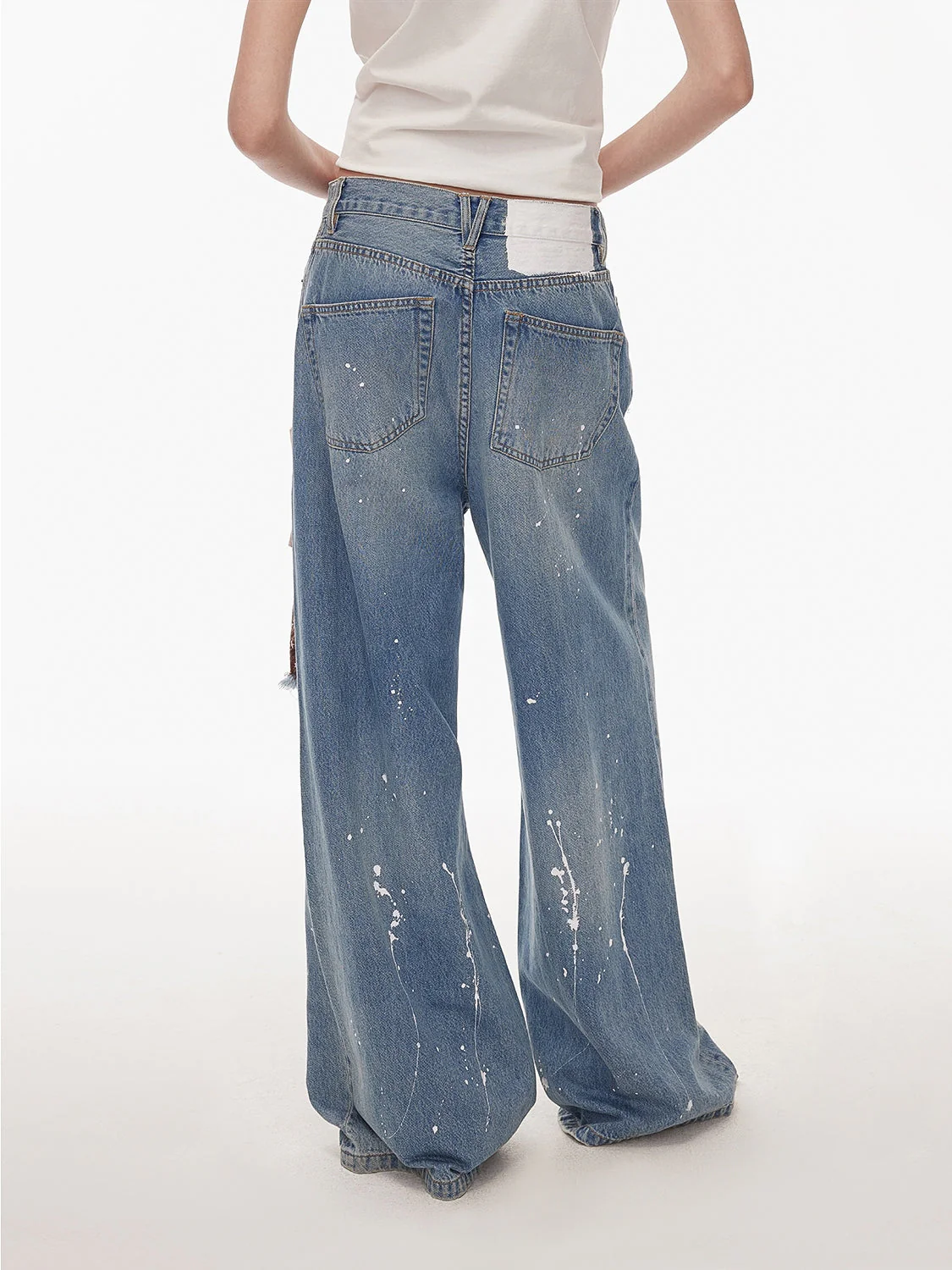 Patchwork Denim Jeans - Image 3