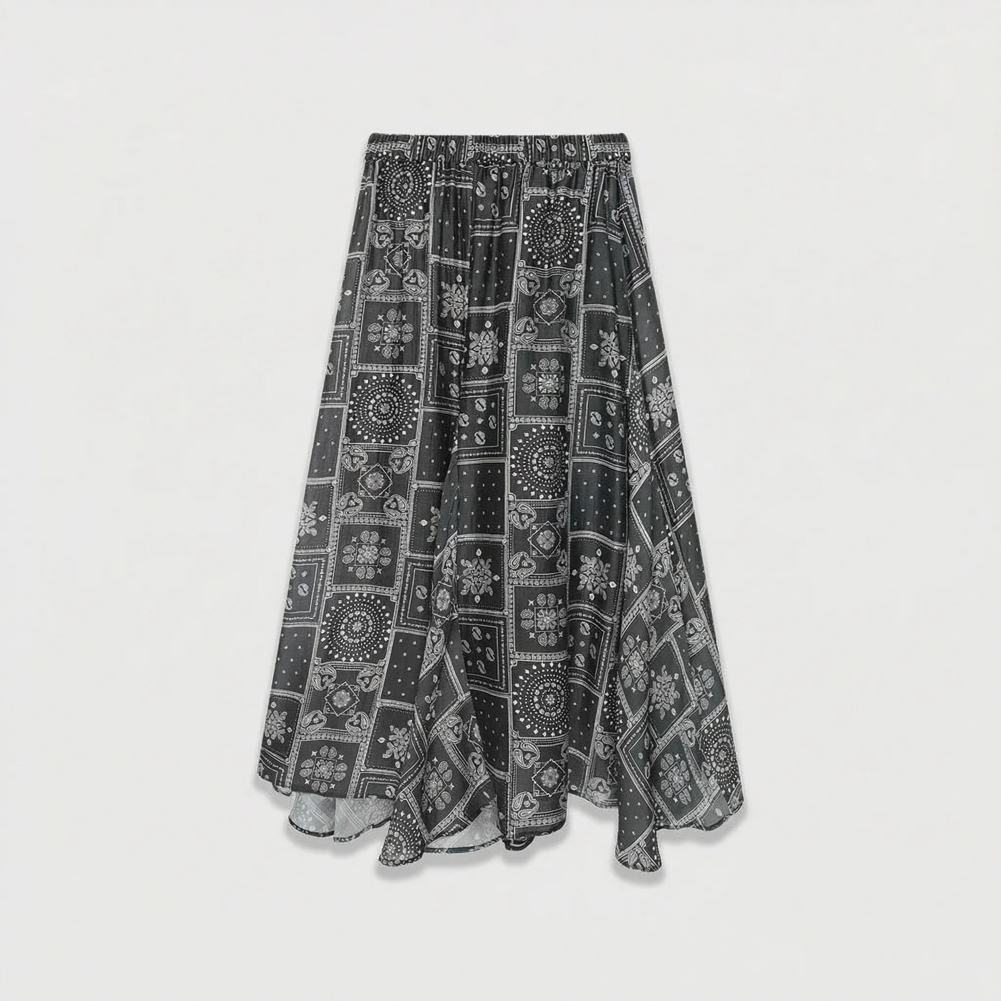 Patchwork Paisley Skirt - Image 6