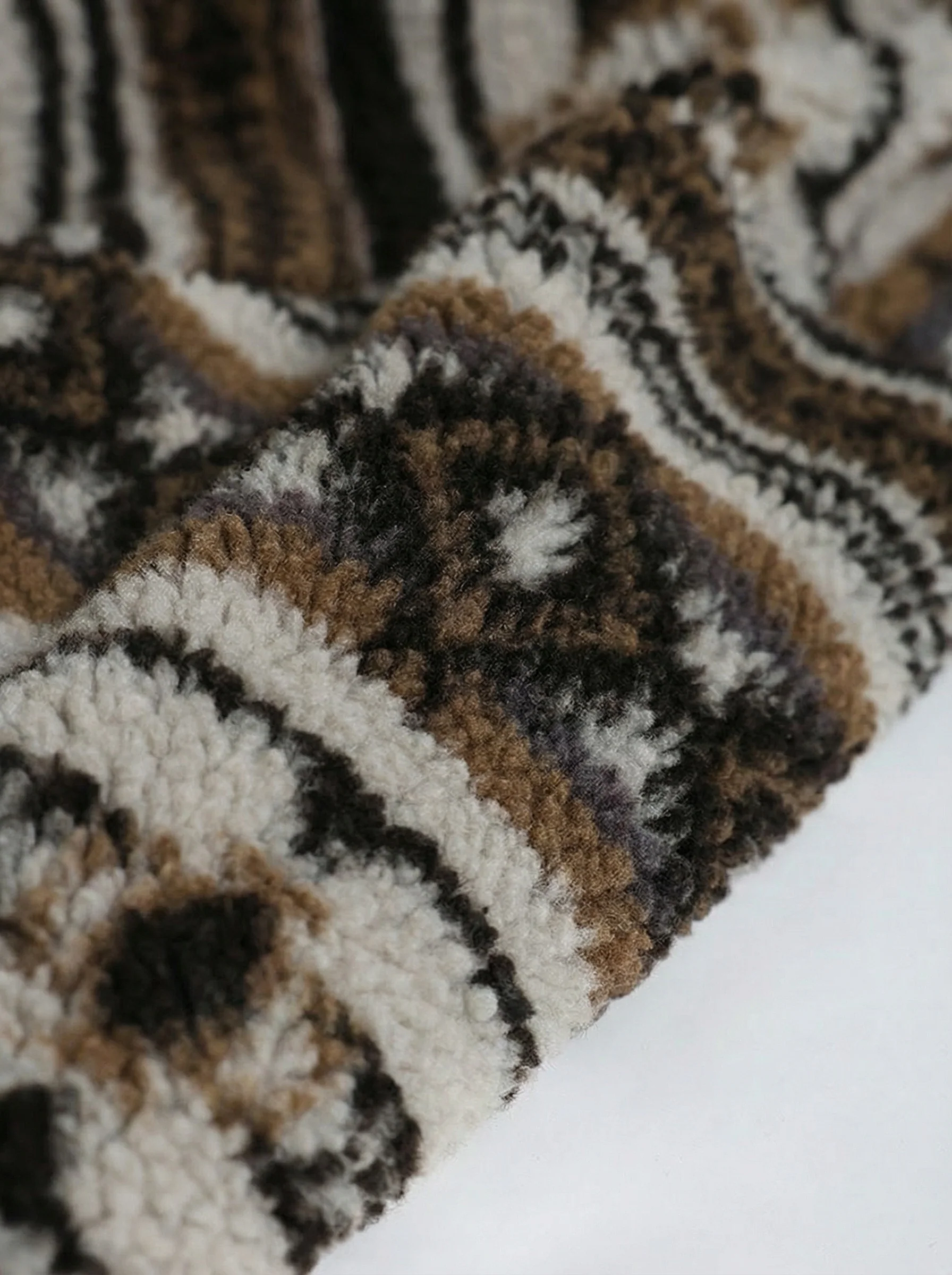 Patterned Pile Jacket - Image 3
