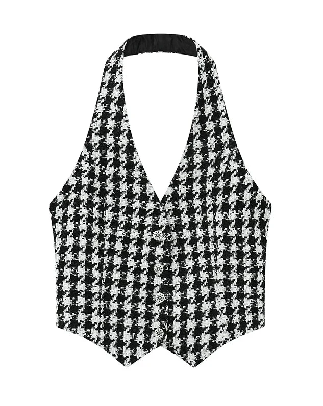 Pearl Strap Tweed Dress - Image 8