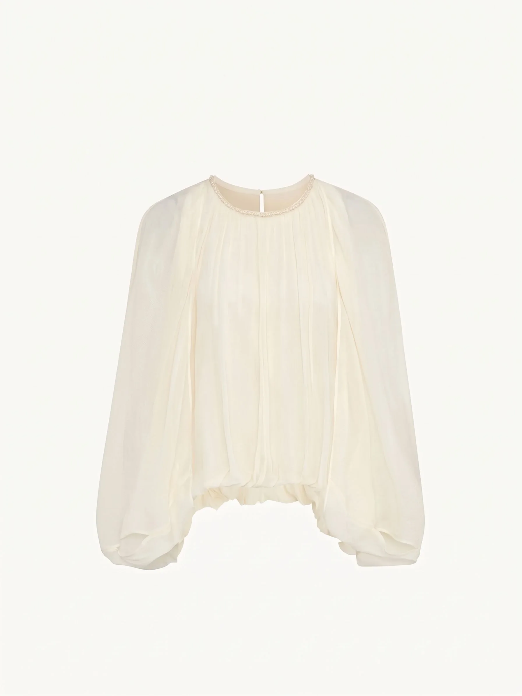 Pearl-Trim Blouse - Image 4