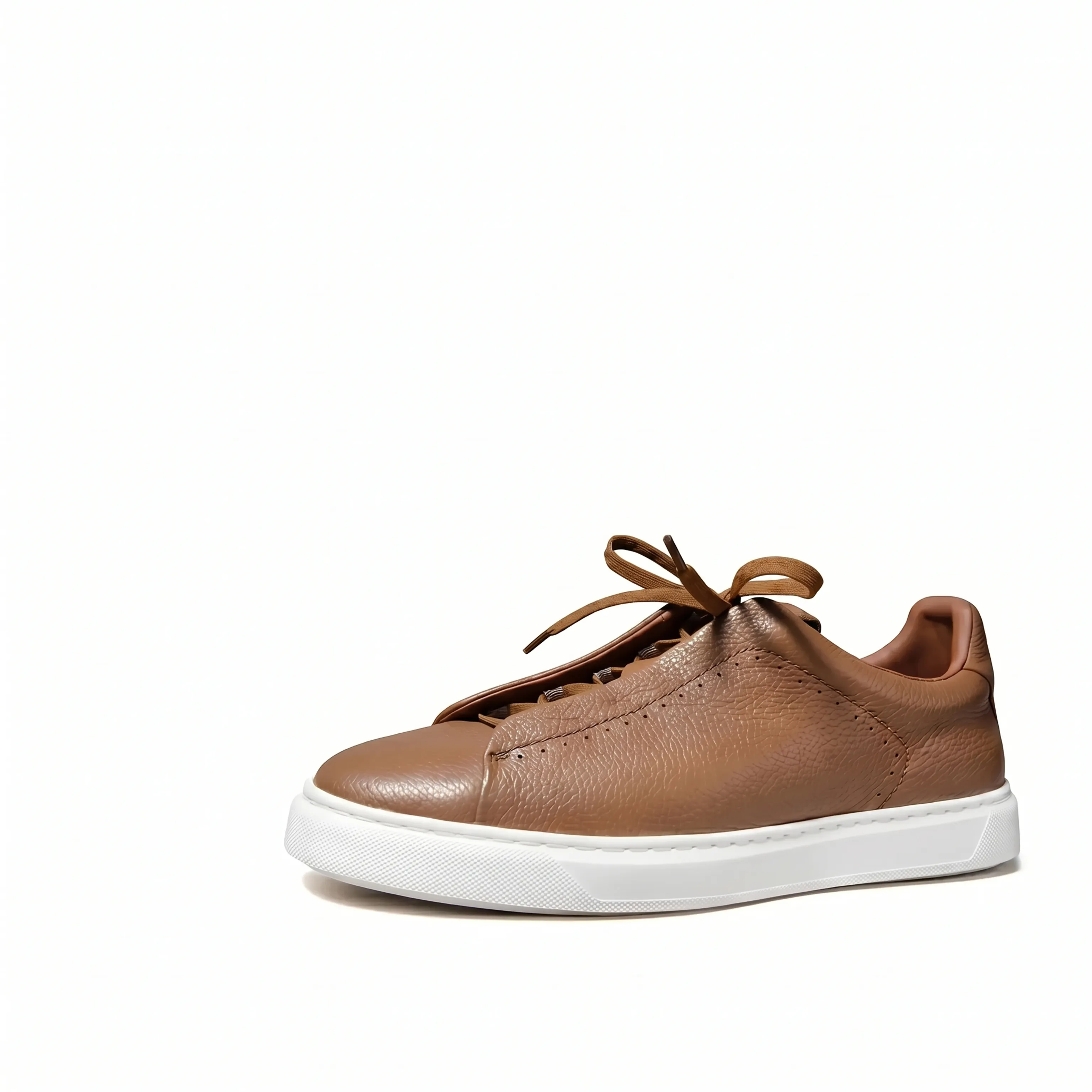 Pebbled Calf Leather Low-Top Sneaker - Image 5