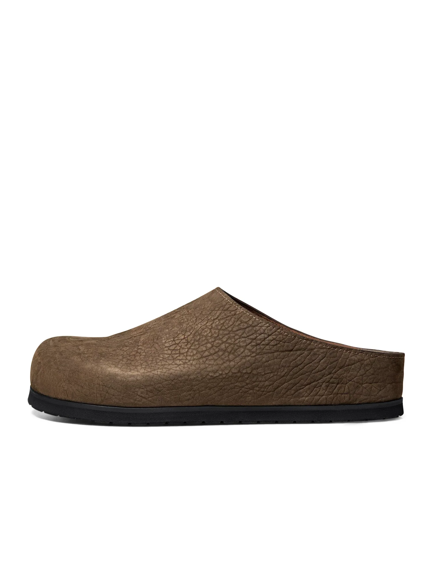 Pebbled Calf Leather Mules