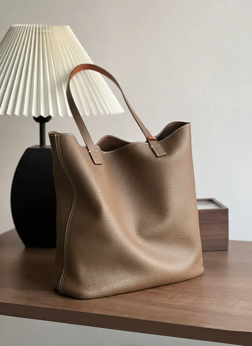 Pebbled Cowhide Tote - Image 3