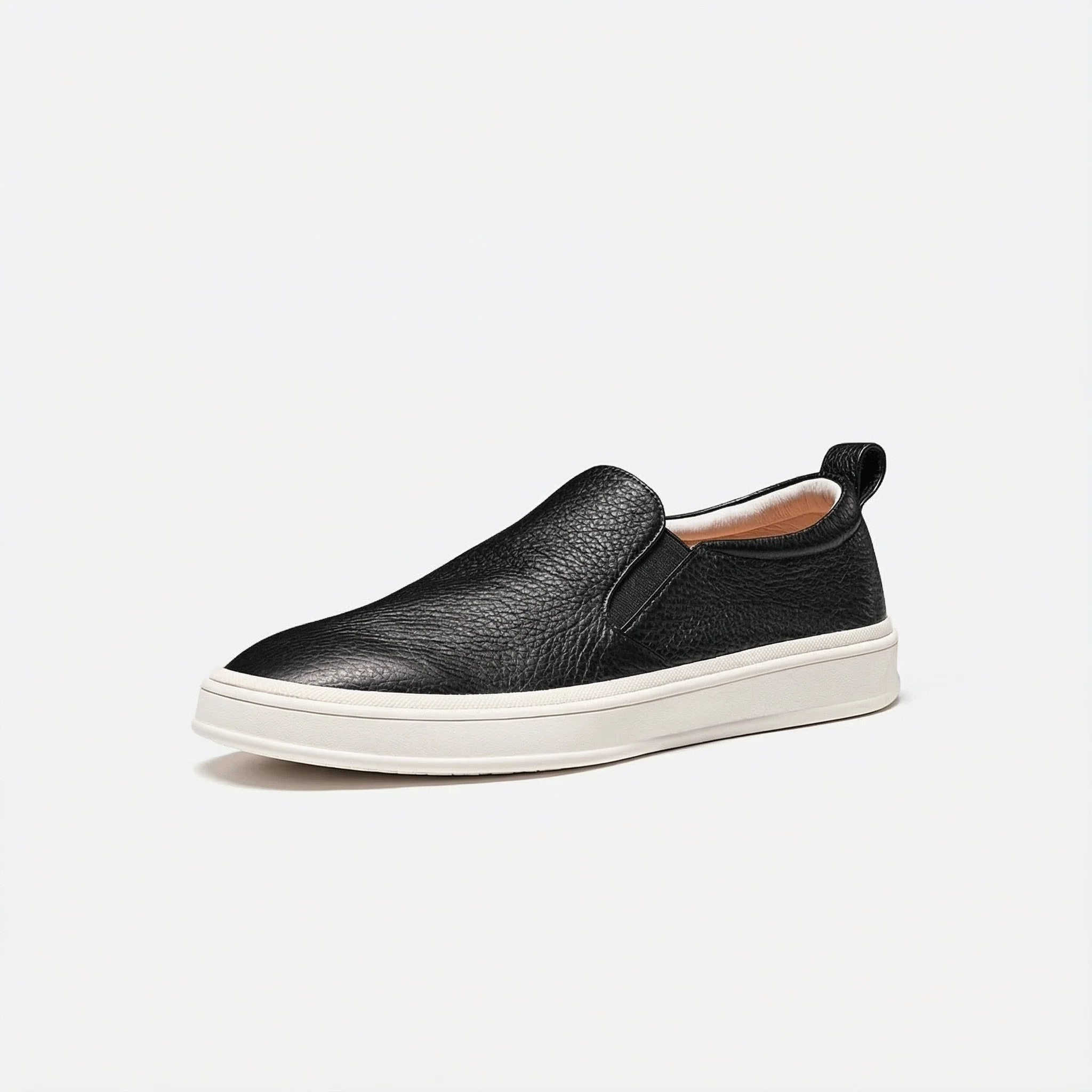 Pebbled Deerskin Slip-On Sneaker - Image 3
