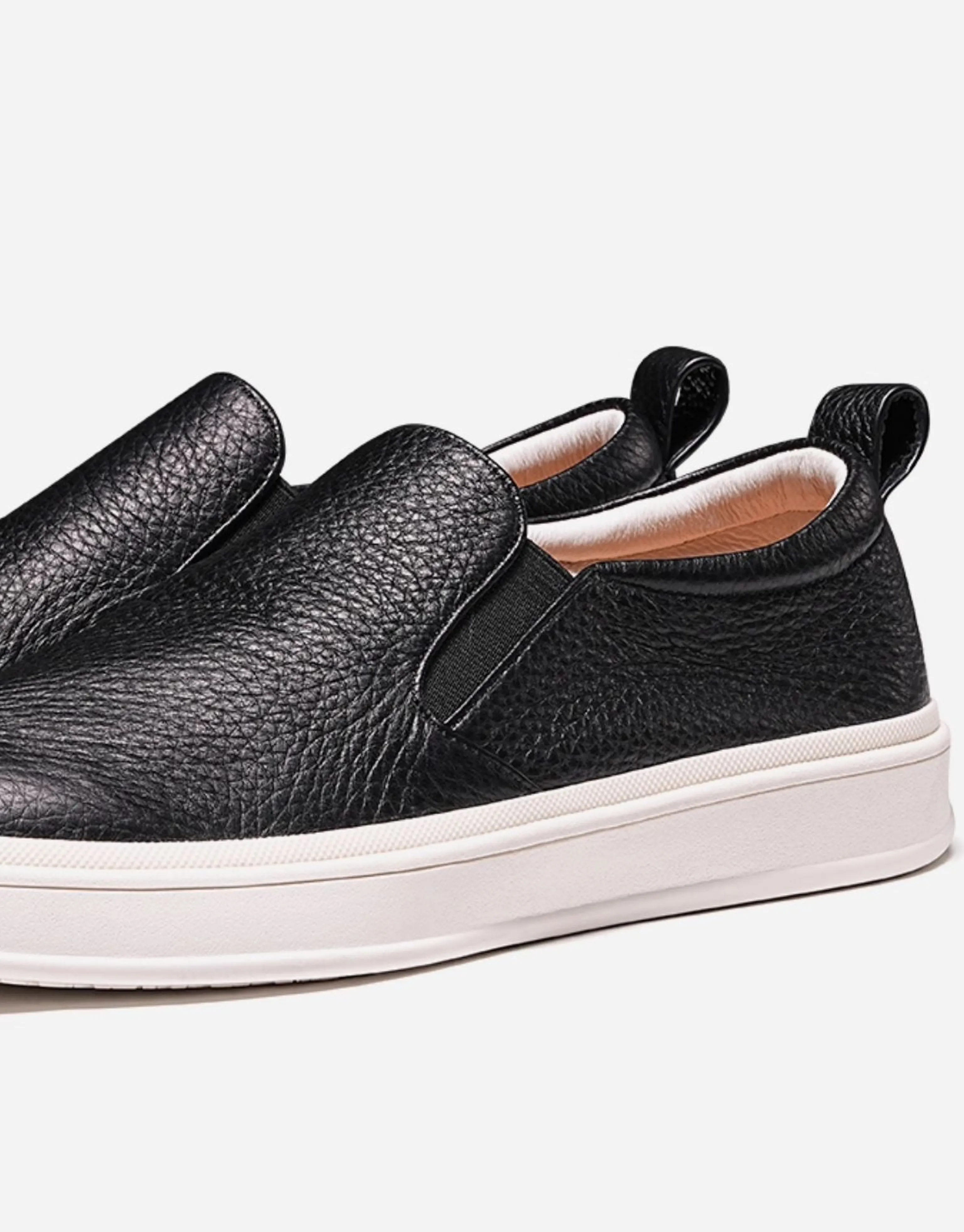 Pebbled Deerskin Slip-On Sneaker - Image 4