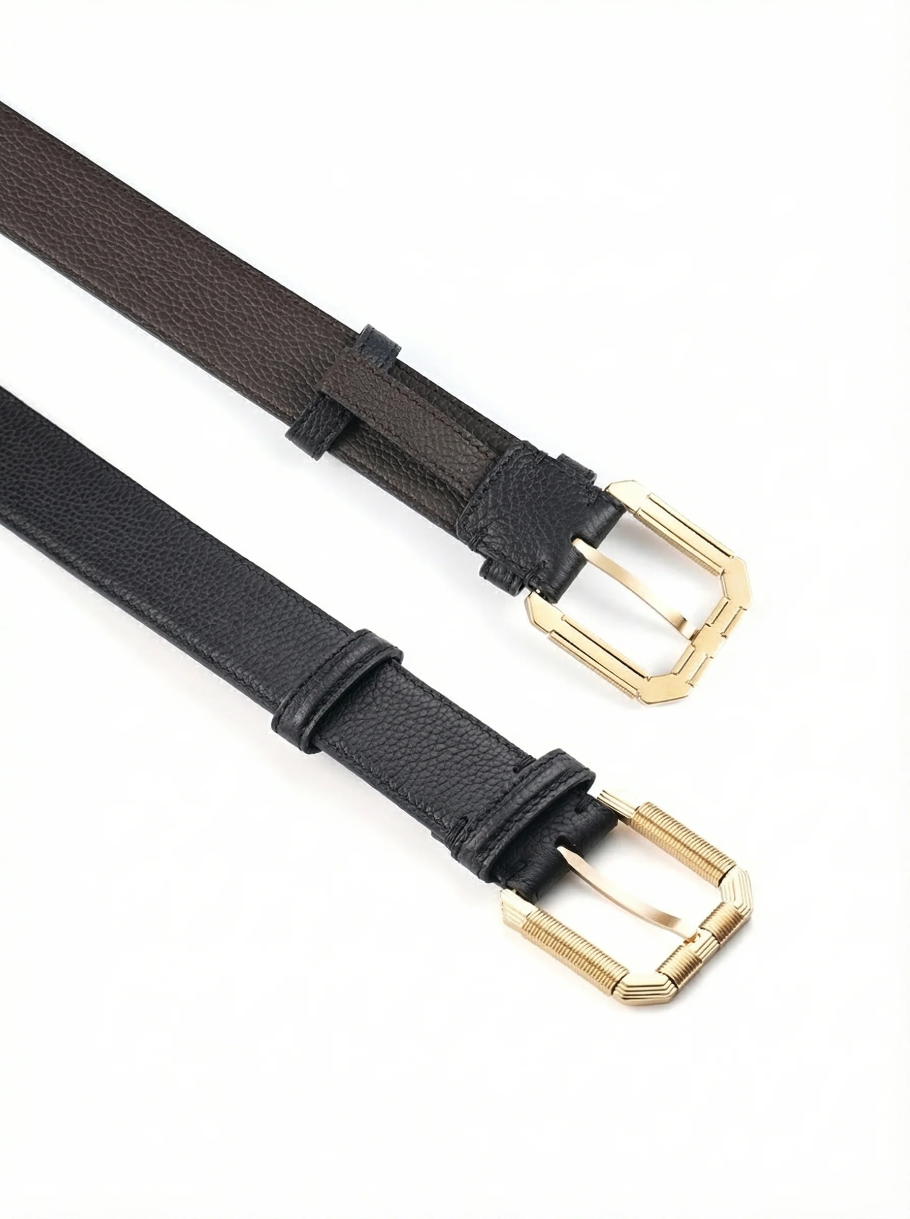 Pebbled Leather Belt 3.5 cm - Image 6