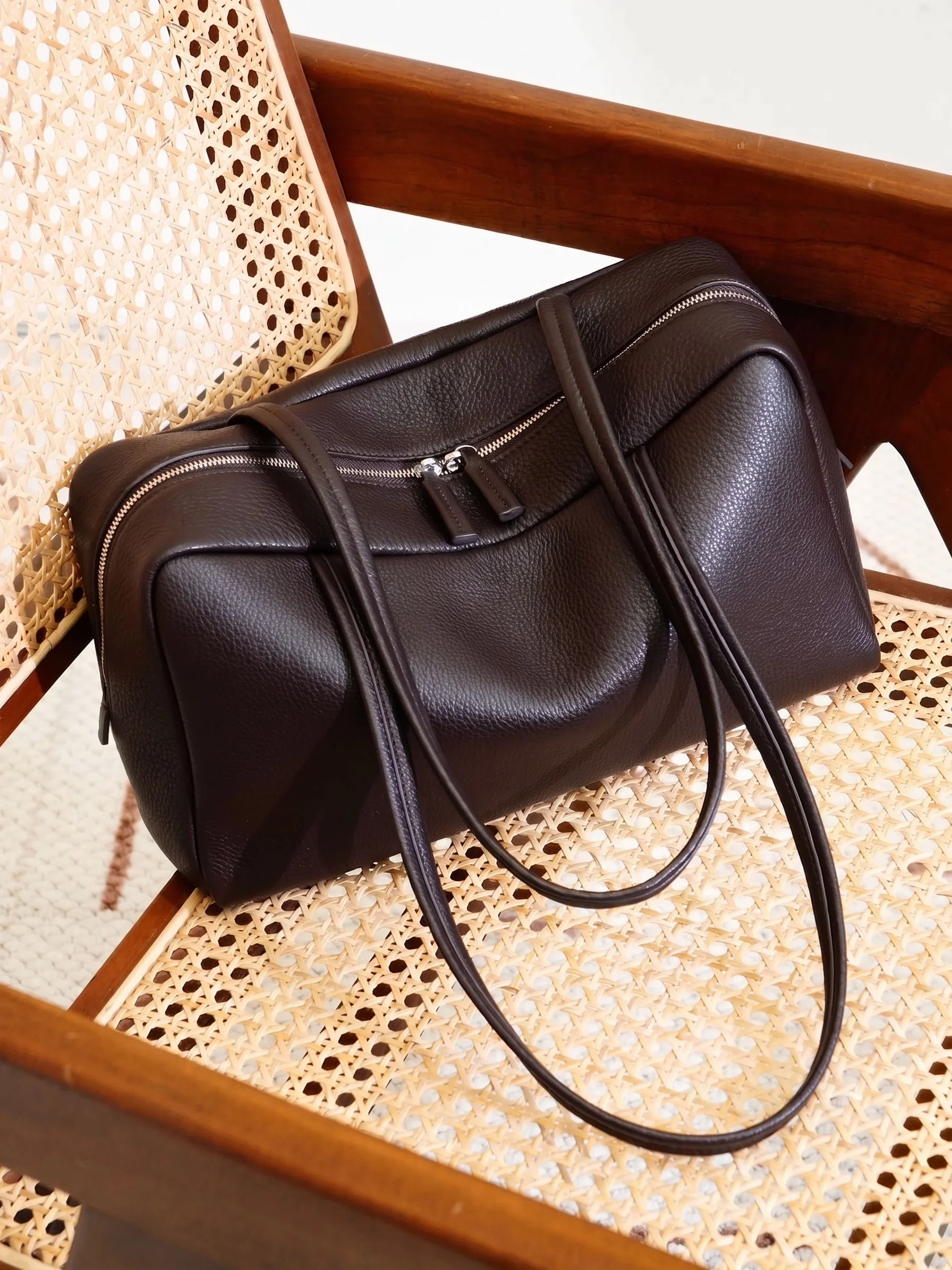Pebbled Leather Shoulder Bag - Image 2