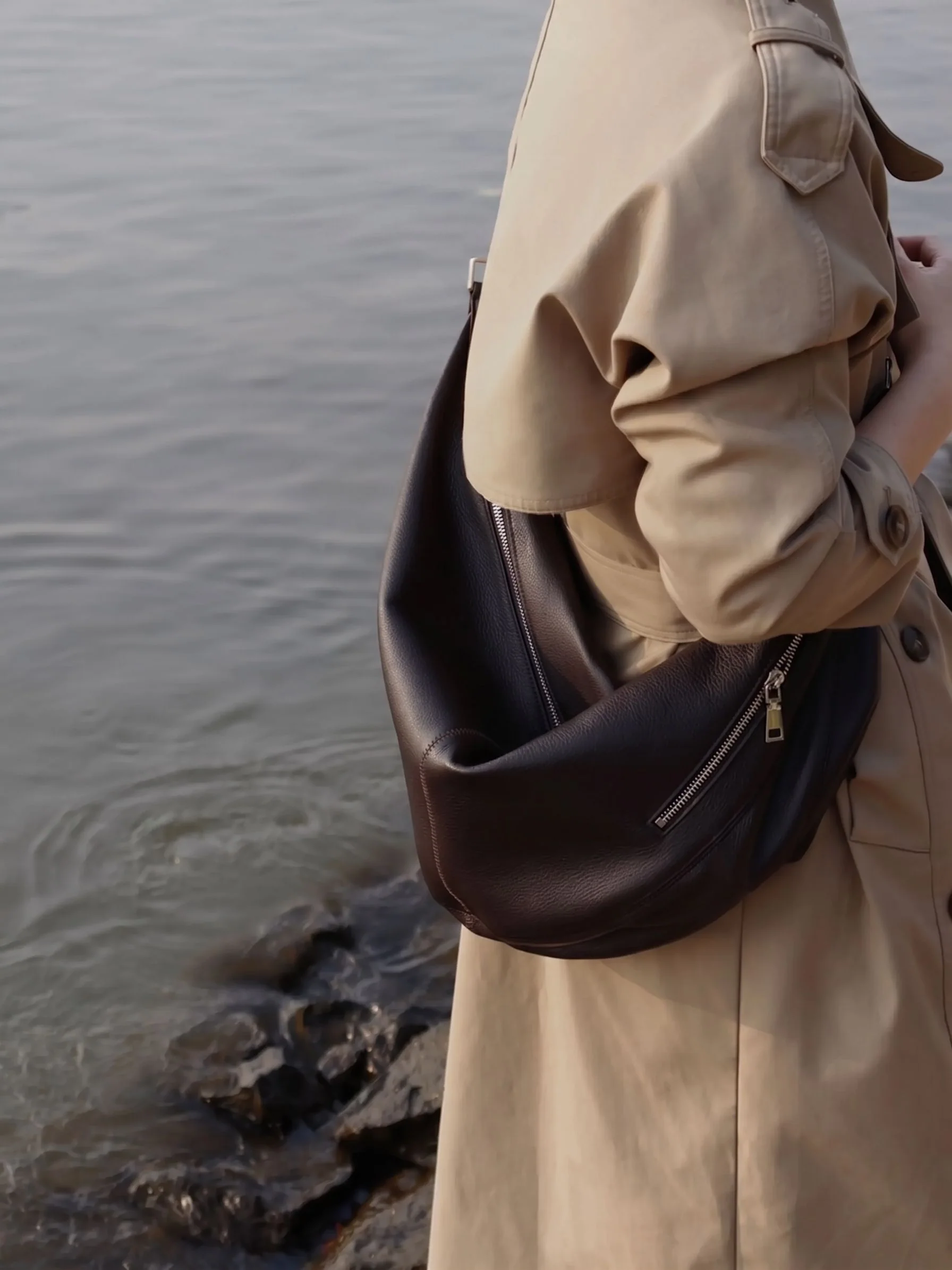 Pebbled Sling Bag